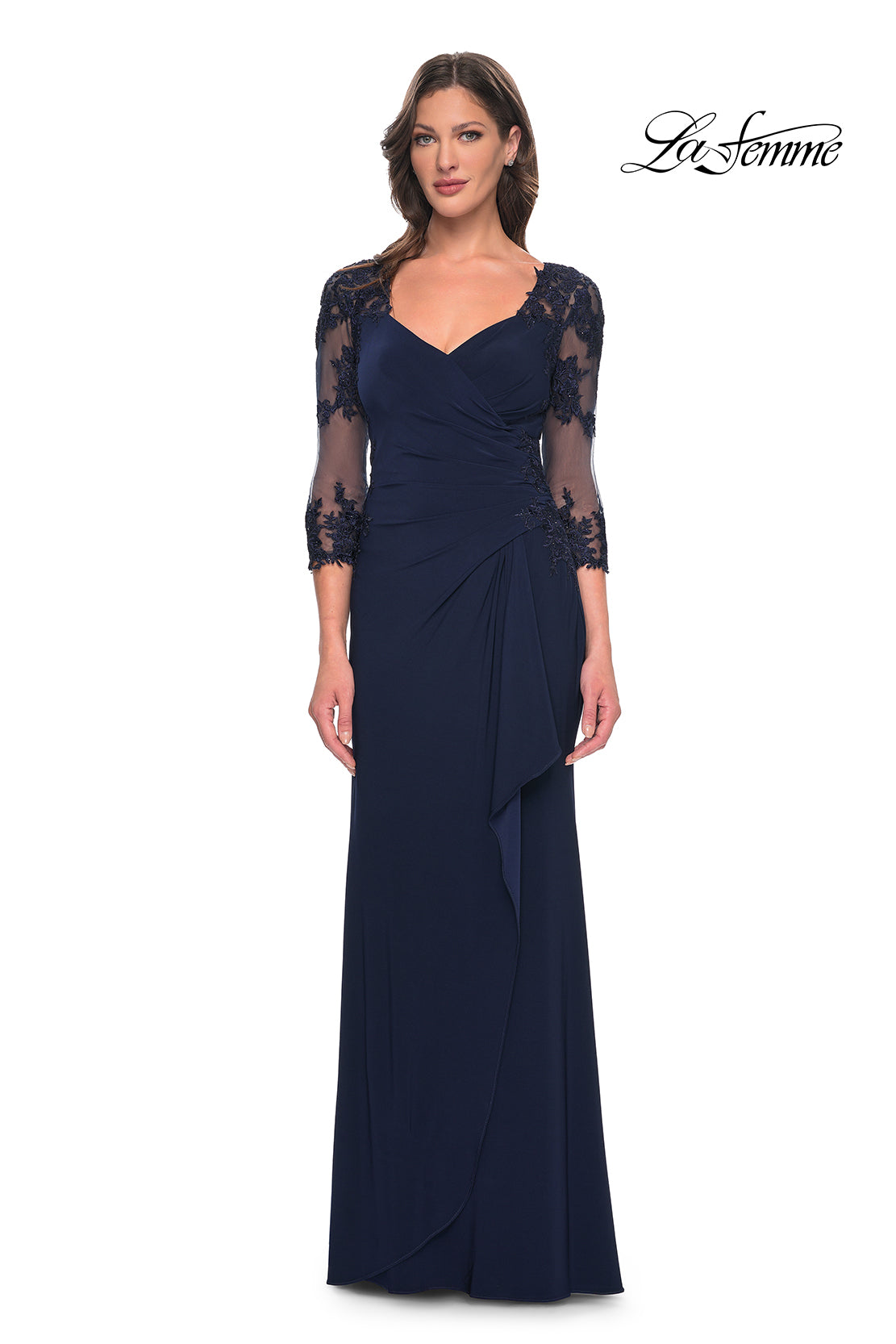 La Femme 30384 in Navy, front view