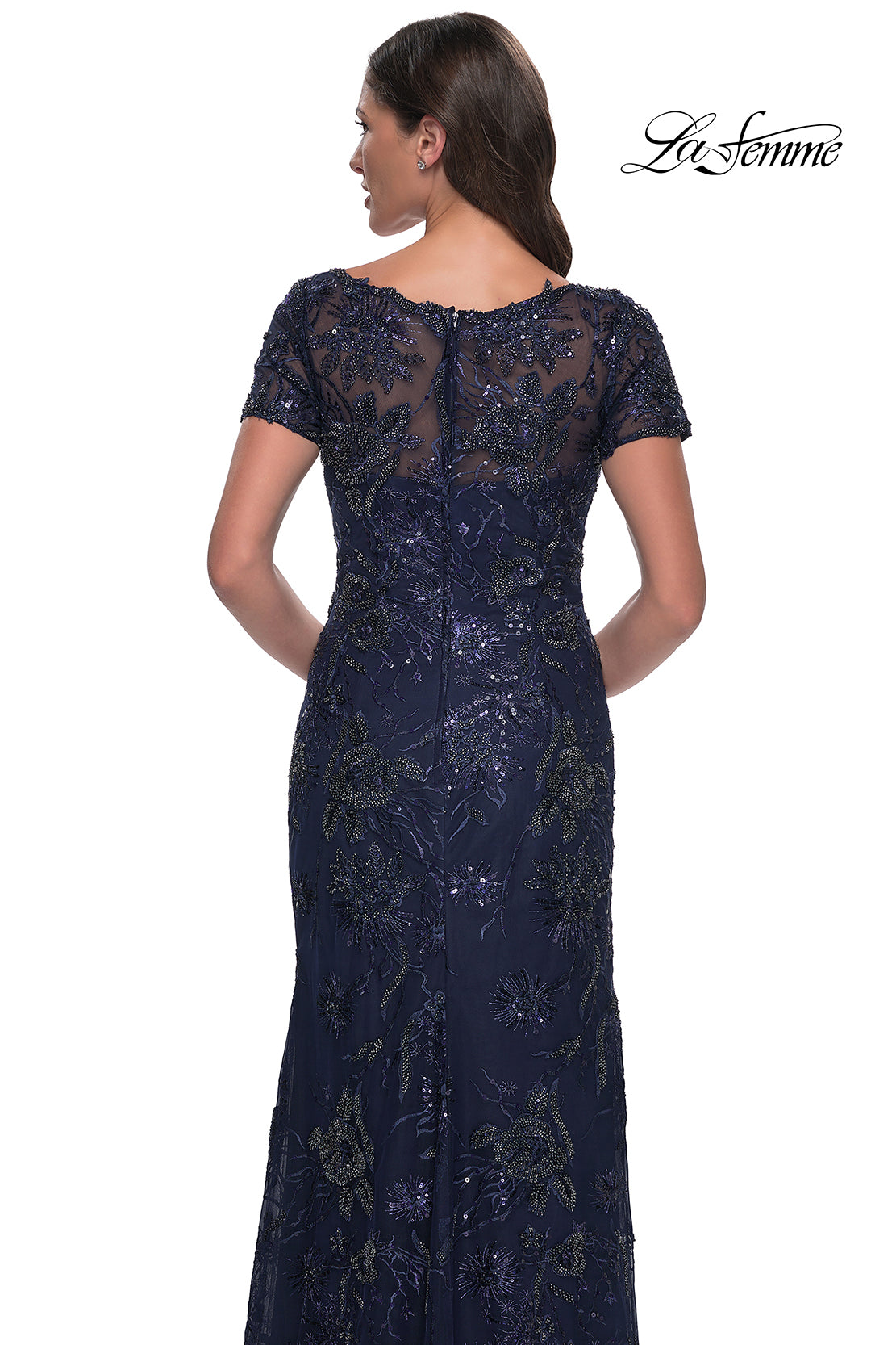 La Femme 30798 in Navy, back view