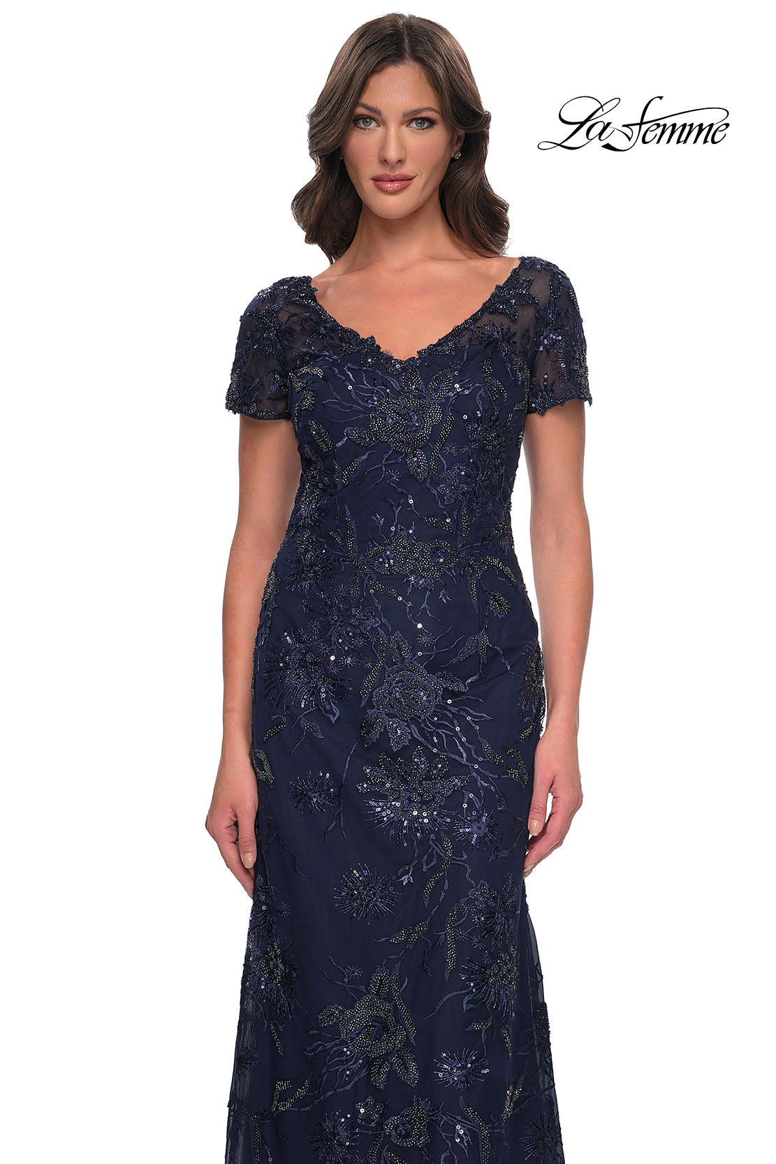 La Femme 30798 in Navy, front view