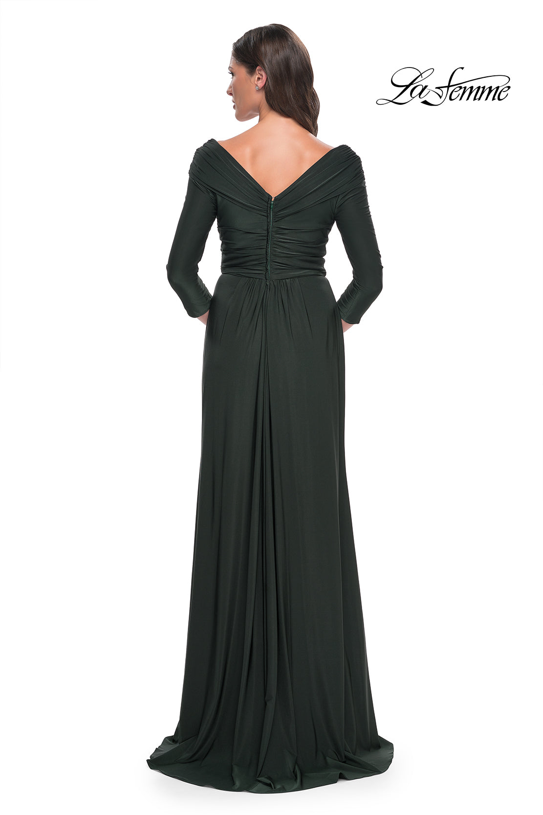 La Femme 30845 in DarkEmerald, back view