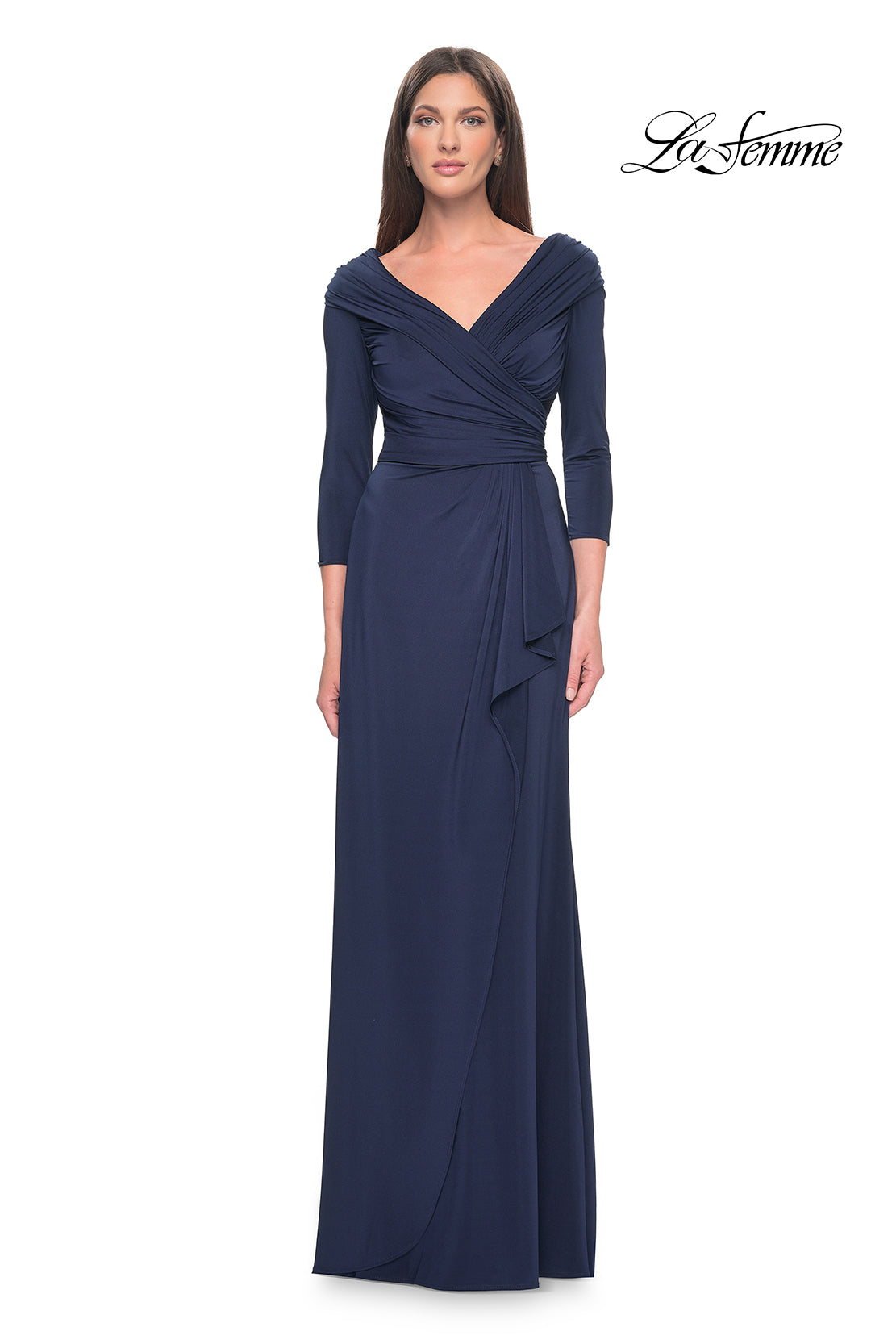 La Femme 30845 in Navy, front view