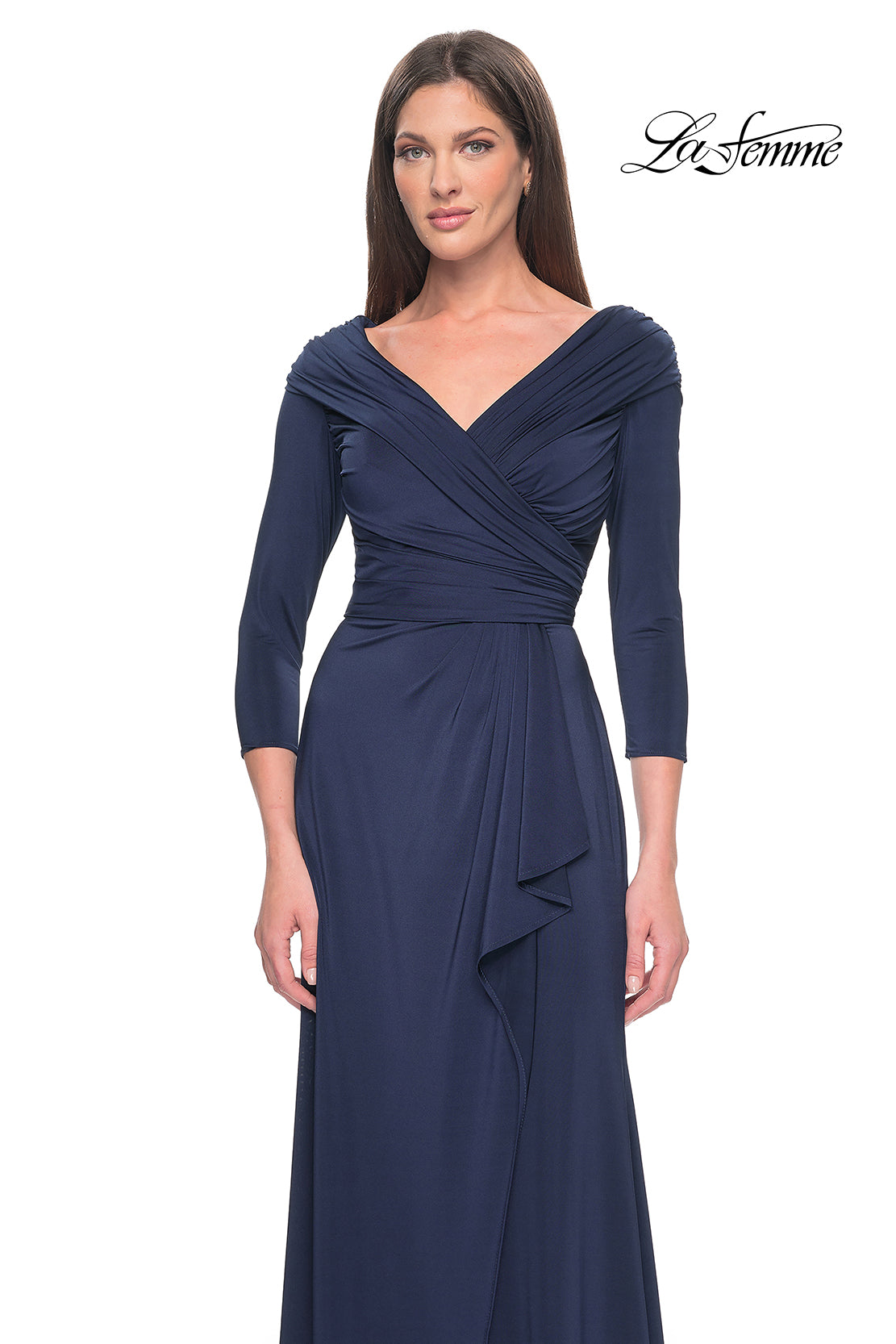 La Femme 30845 in Navy, front view