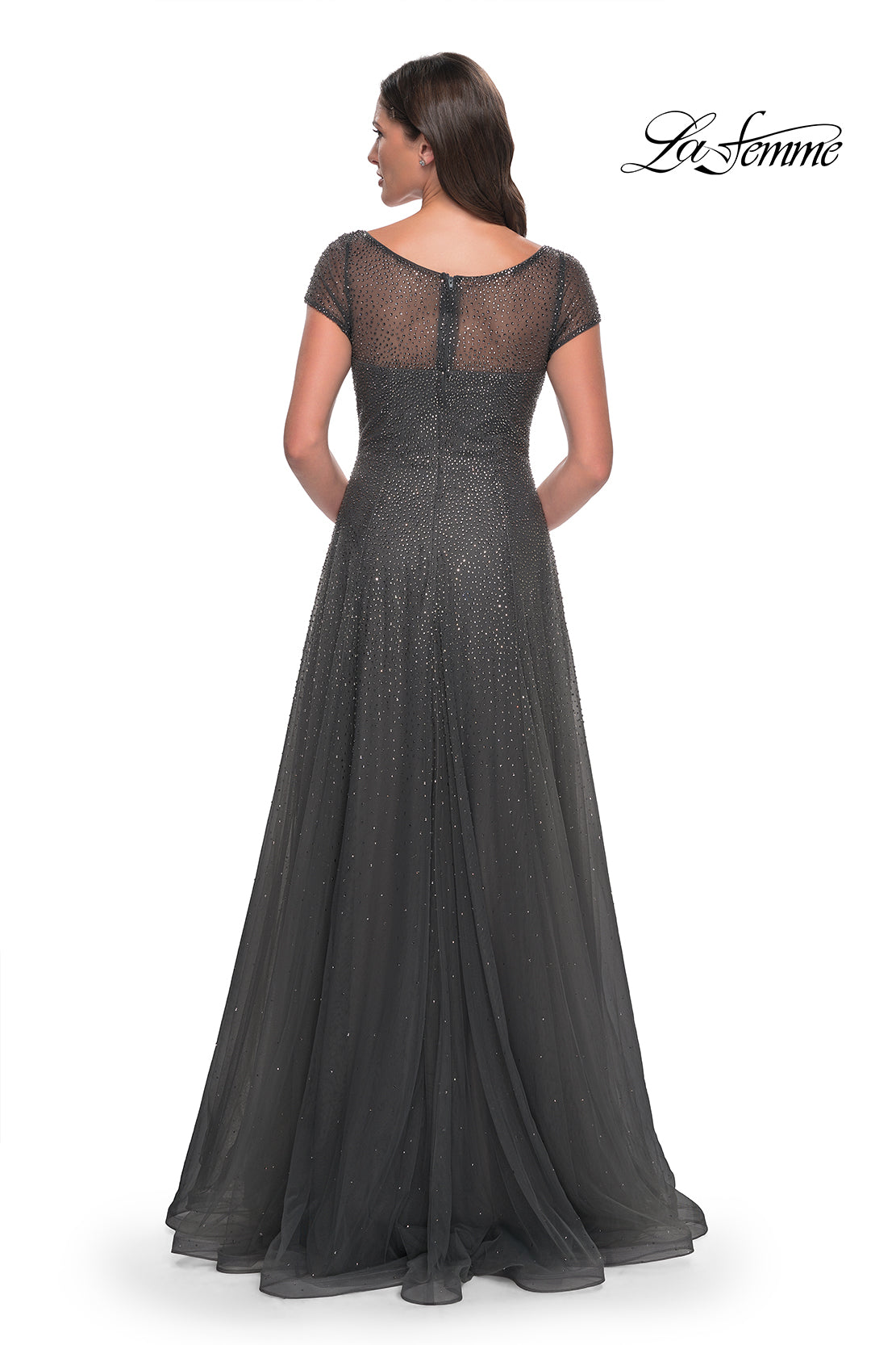 La Femme 30852 in Gunmetal, back view