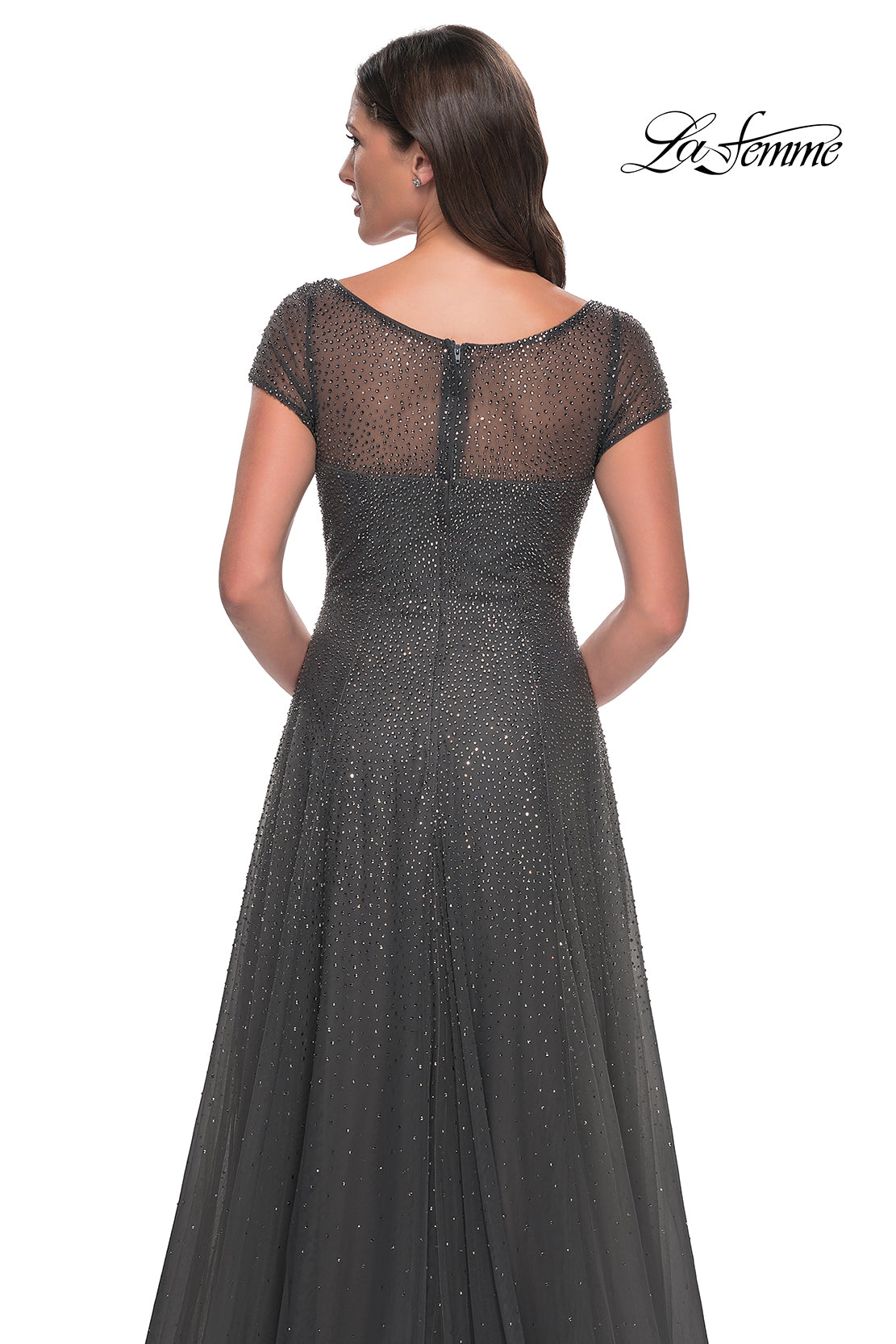 La Femme 30852 in Gunmetal, back view