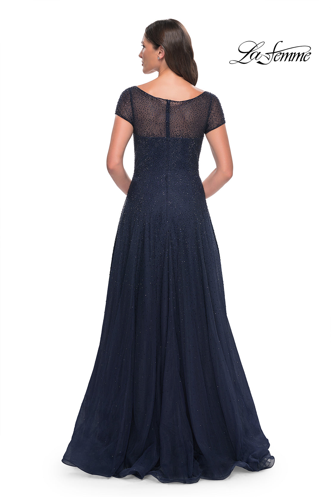 La Femme 30852 in Navy, back view