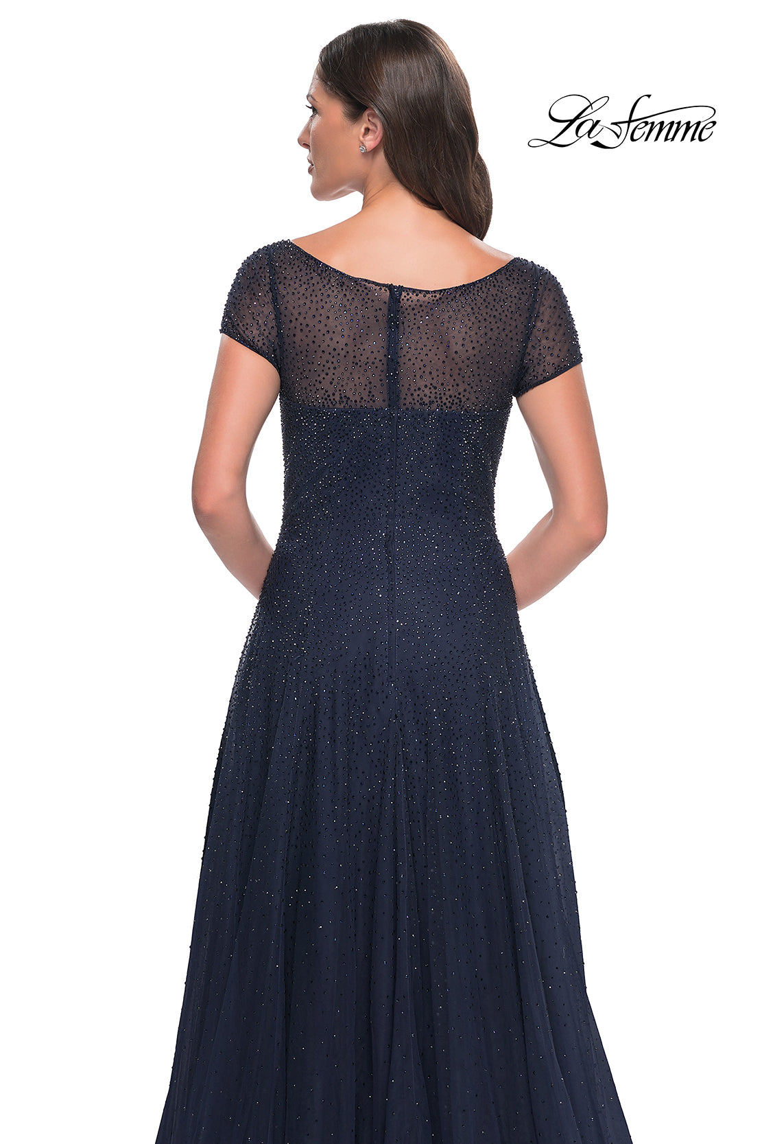 La Femme 30852 in Navy, back view