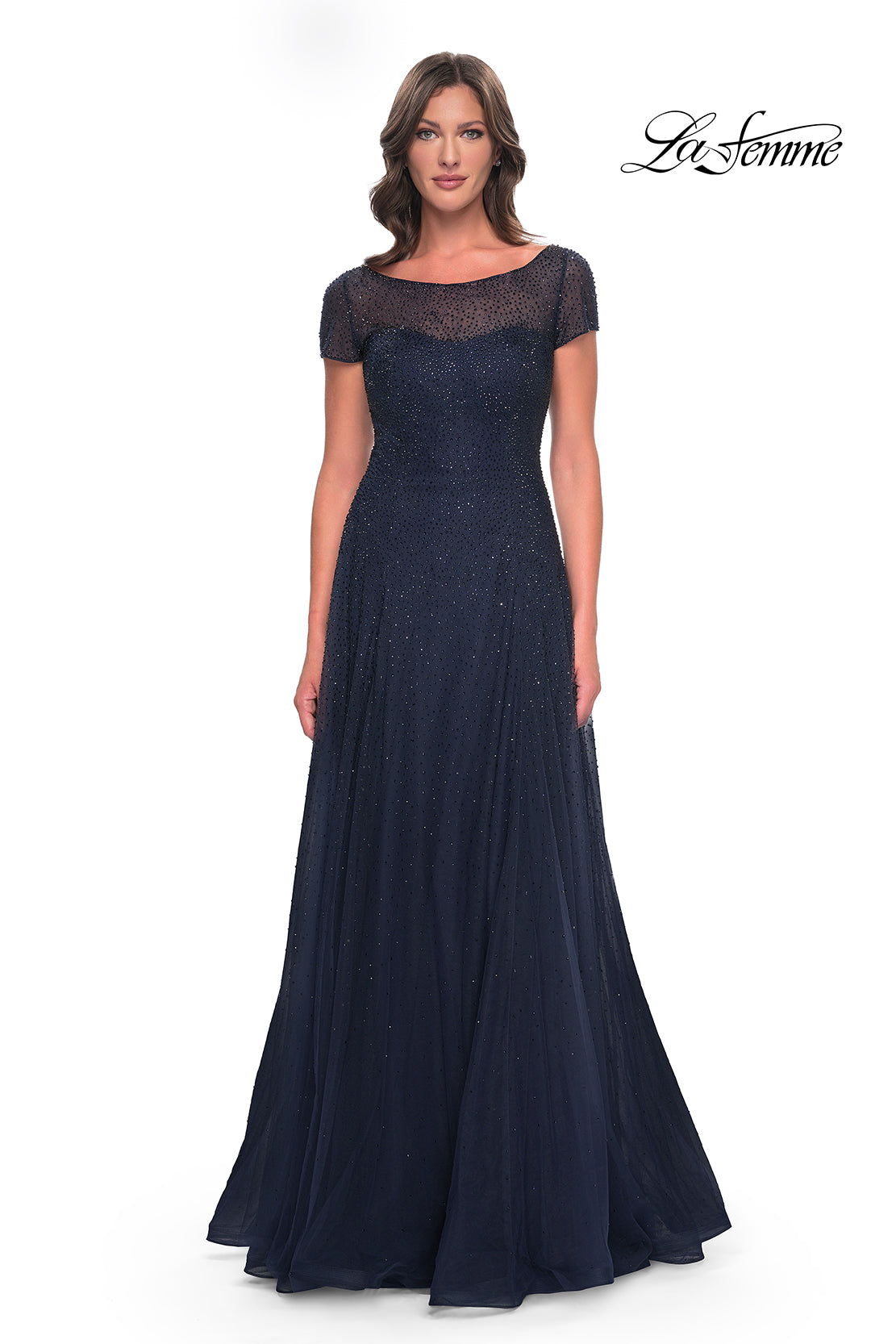 La Femme 30852 in Navy, front view