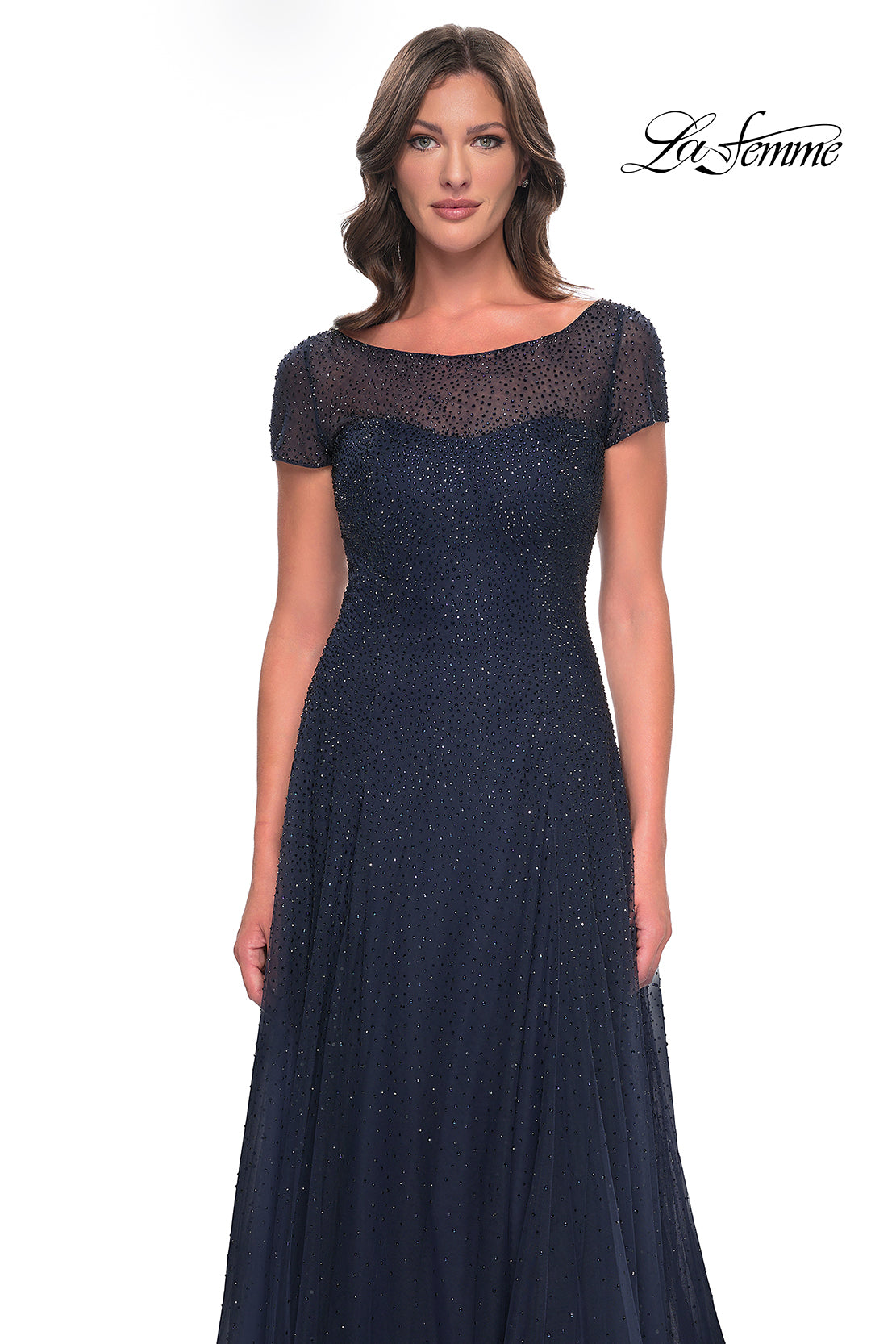 La Femme 30852 in Navy, front view