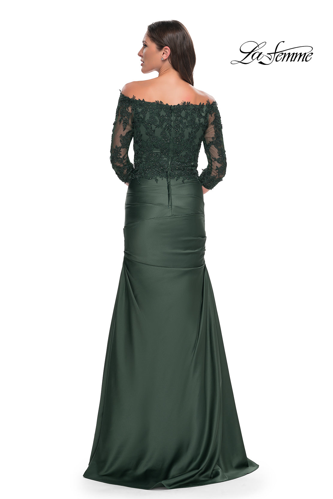 La Femme 30853 in Emerald, back view