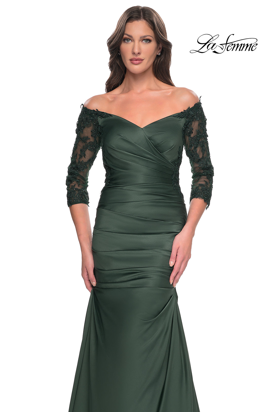 La Femme 30853 in Emerald, front view