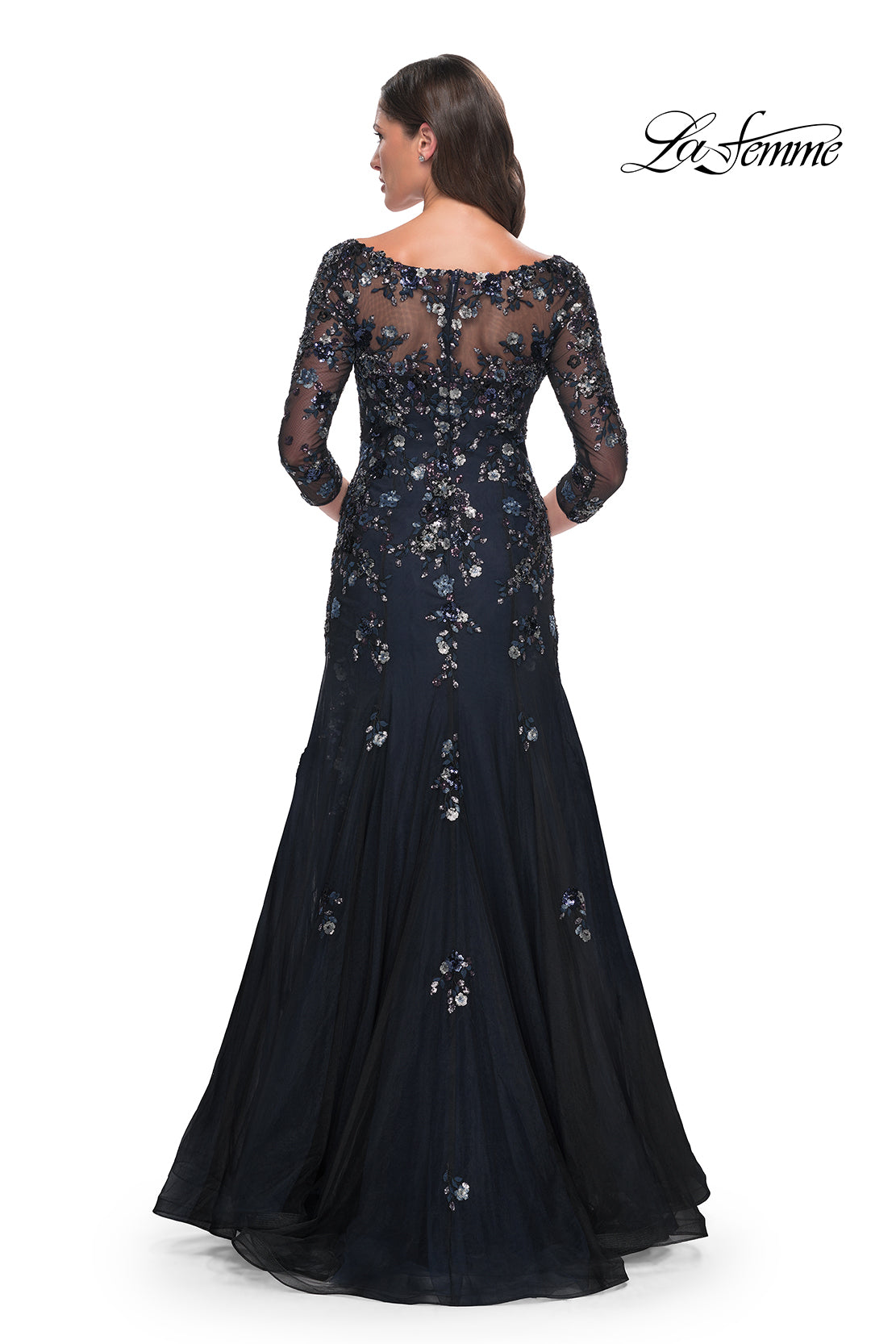 La Femme 30860 in BlackNavy, back view
