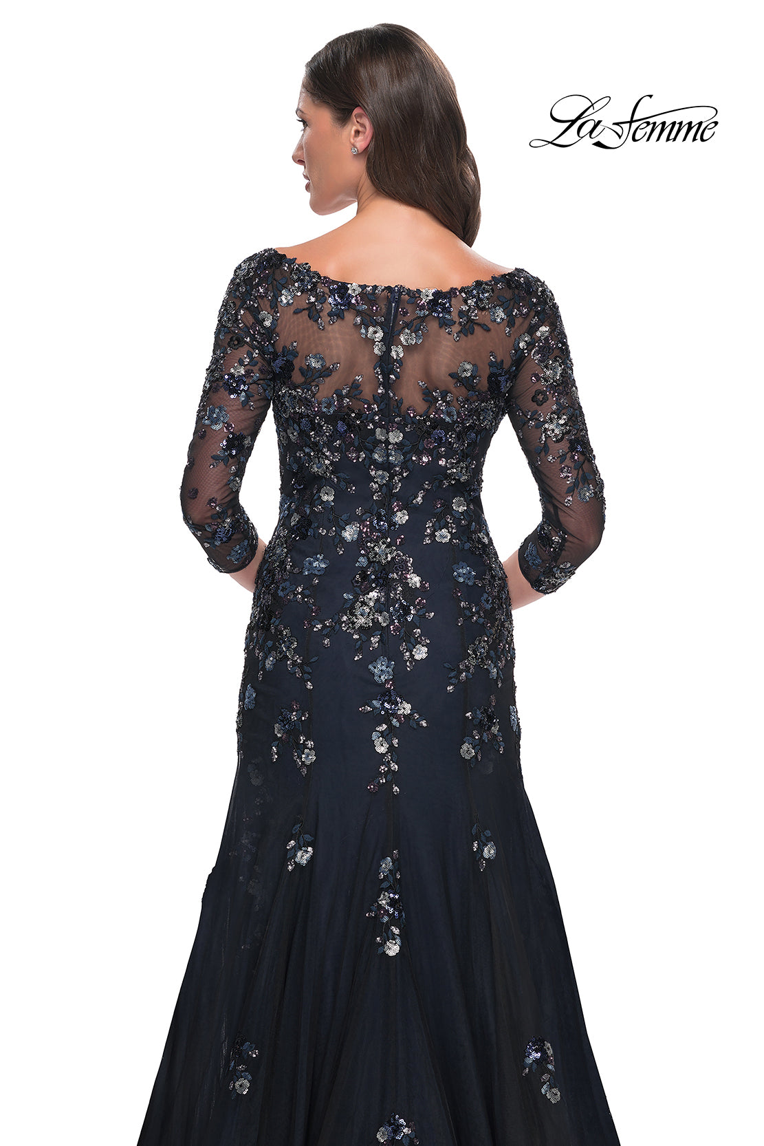 La Femme 30860 in BlackNavy, back view
