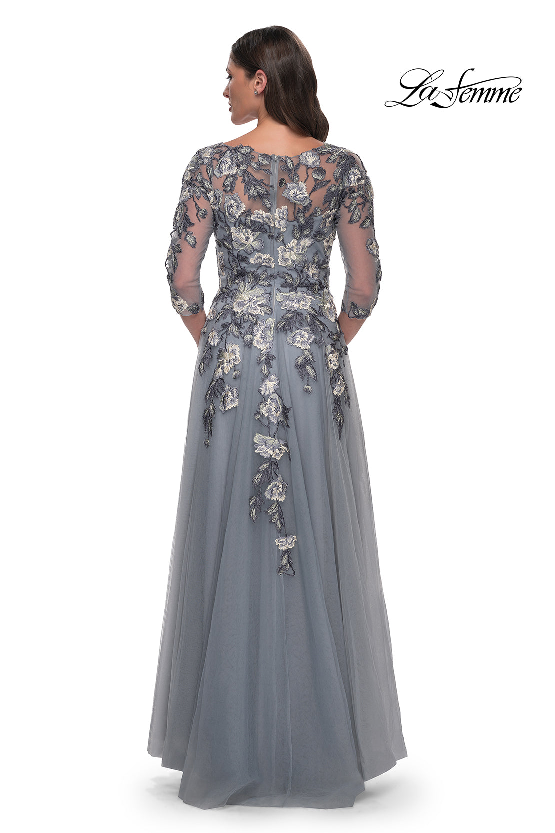 La Femme 30968 in SlateBlue, back view