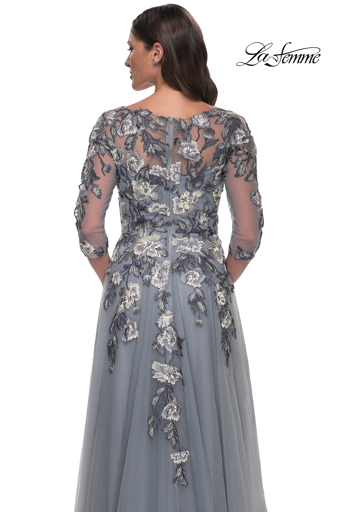 La Femme 30968 in SlateBlue, back view