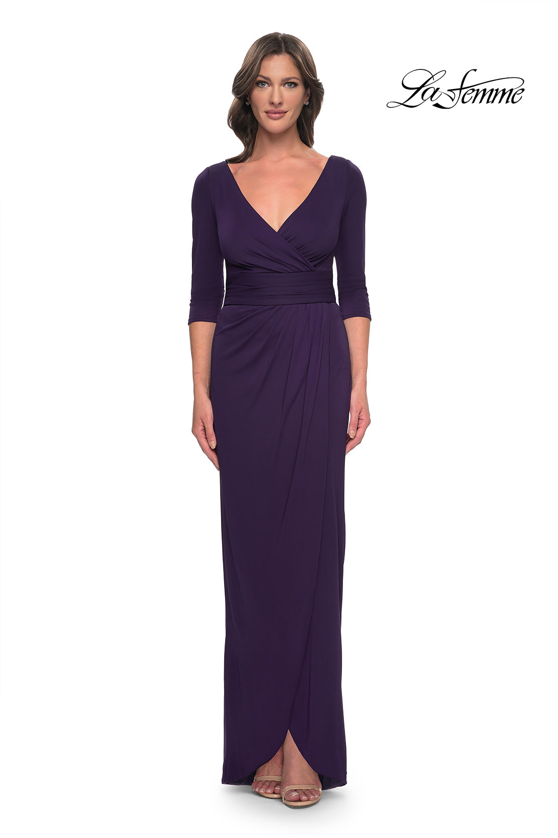 La Femme 31014 in Aubergine, front view