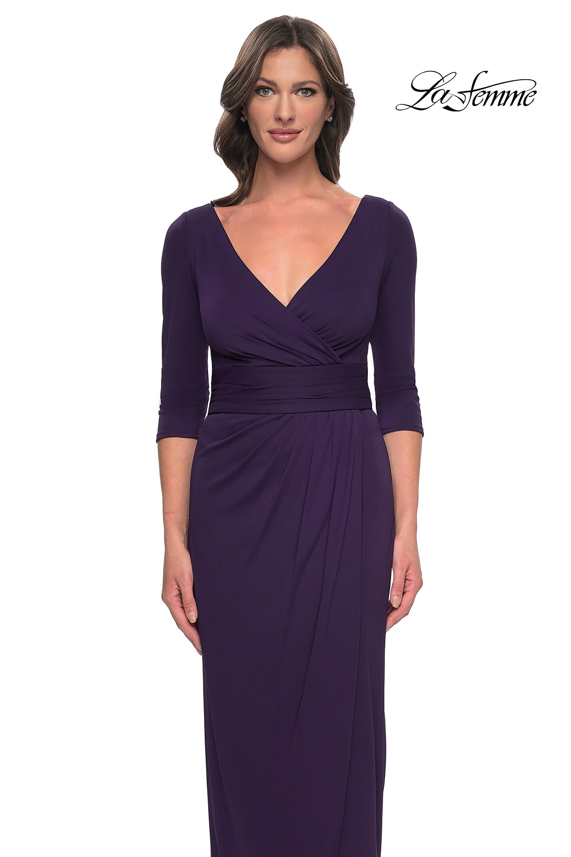 La Femme 31014 in Aubergine, front view