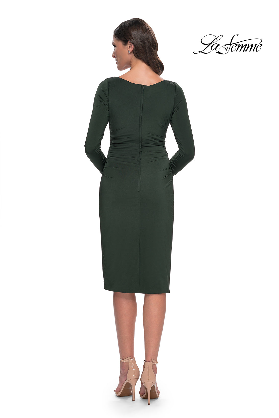 La Femme 31015 in Dark Emerald, back view