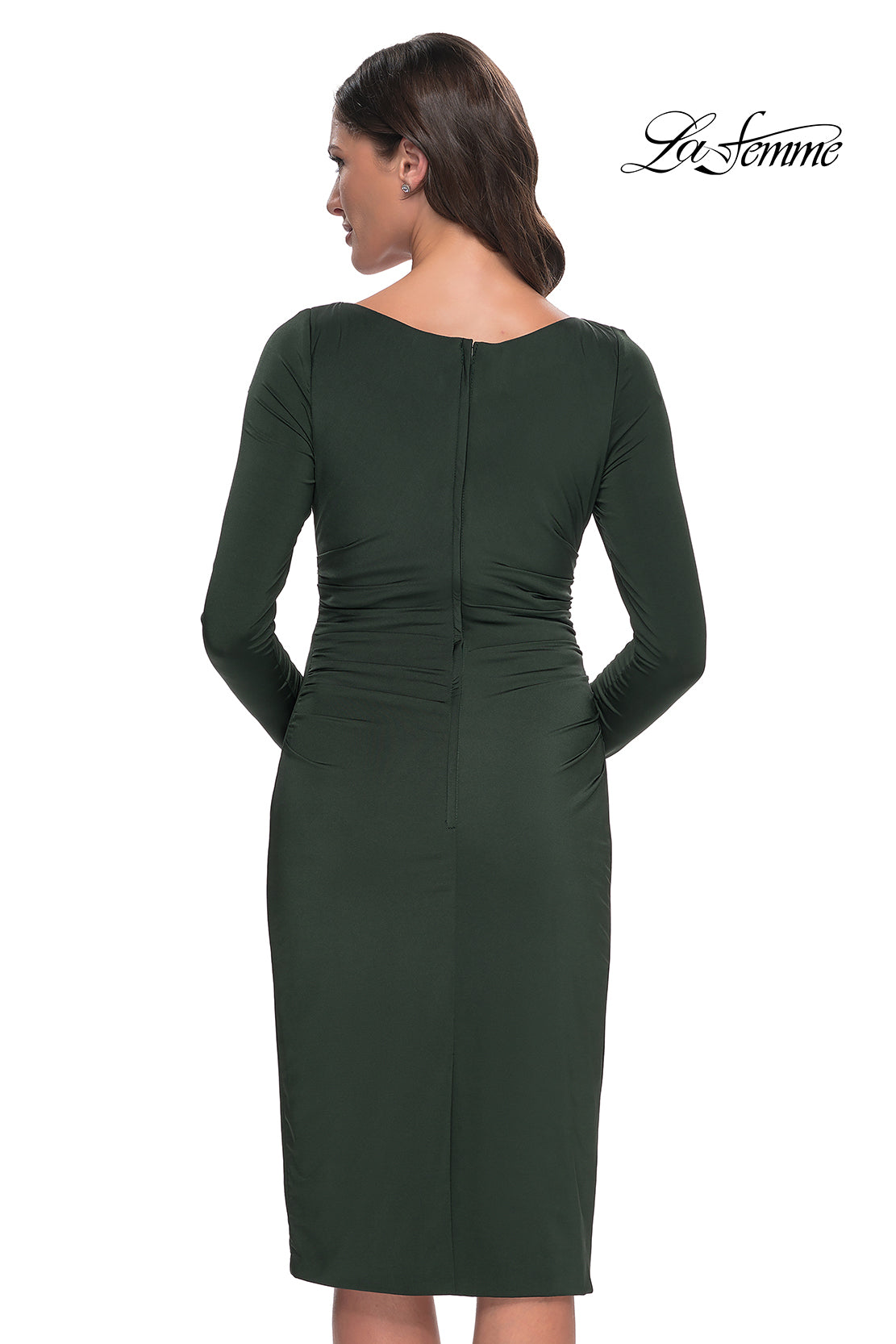 La Femme 31015 in Dark Emerald, back view