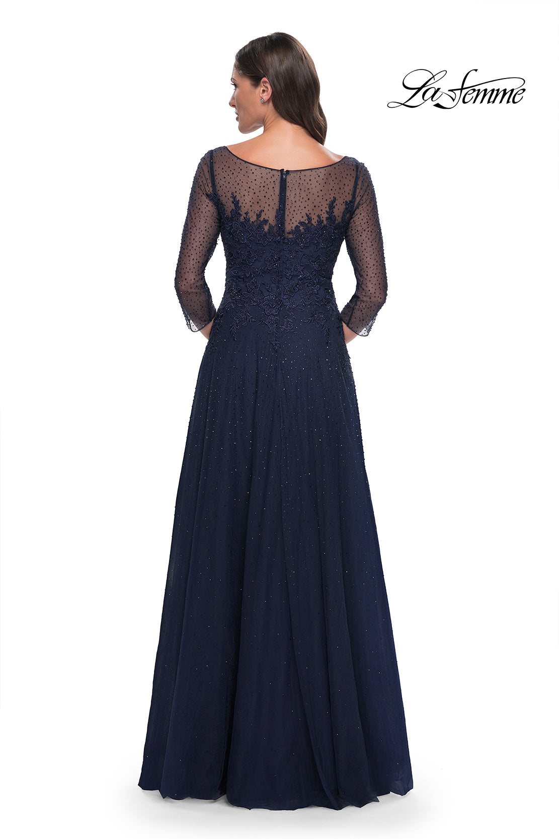 La Femme 31235 in Navy, back view