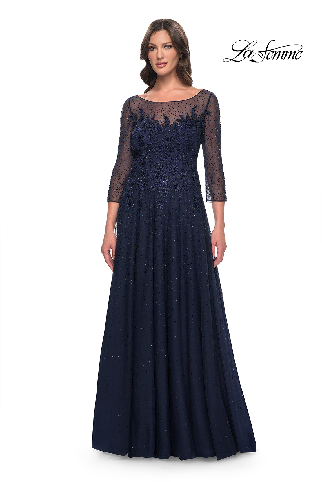La Femme 31235 in Navy, front view