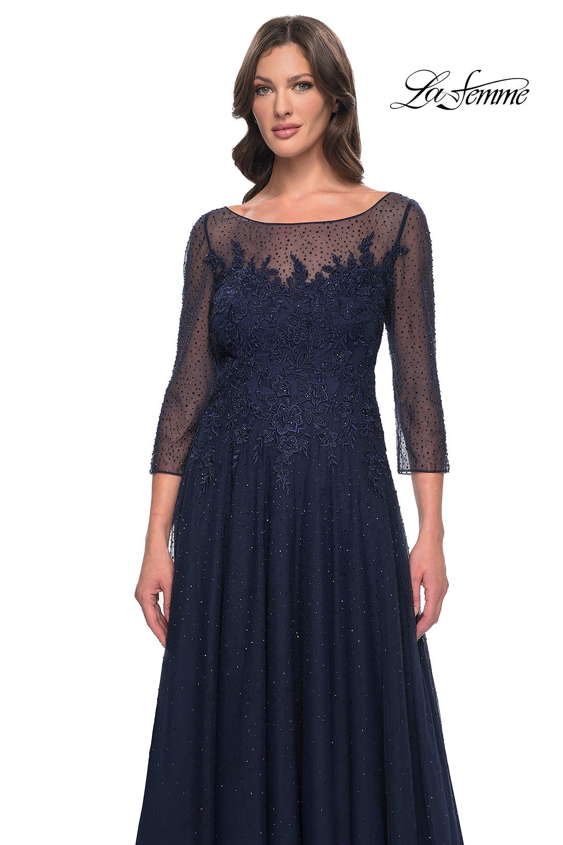 La Femme 31235 in Navy, front view