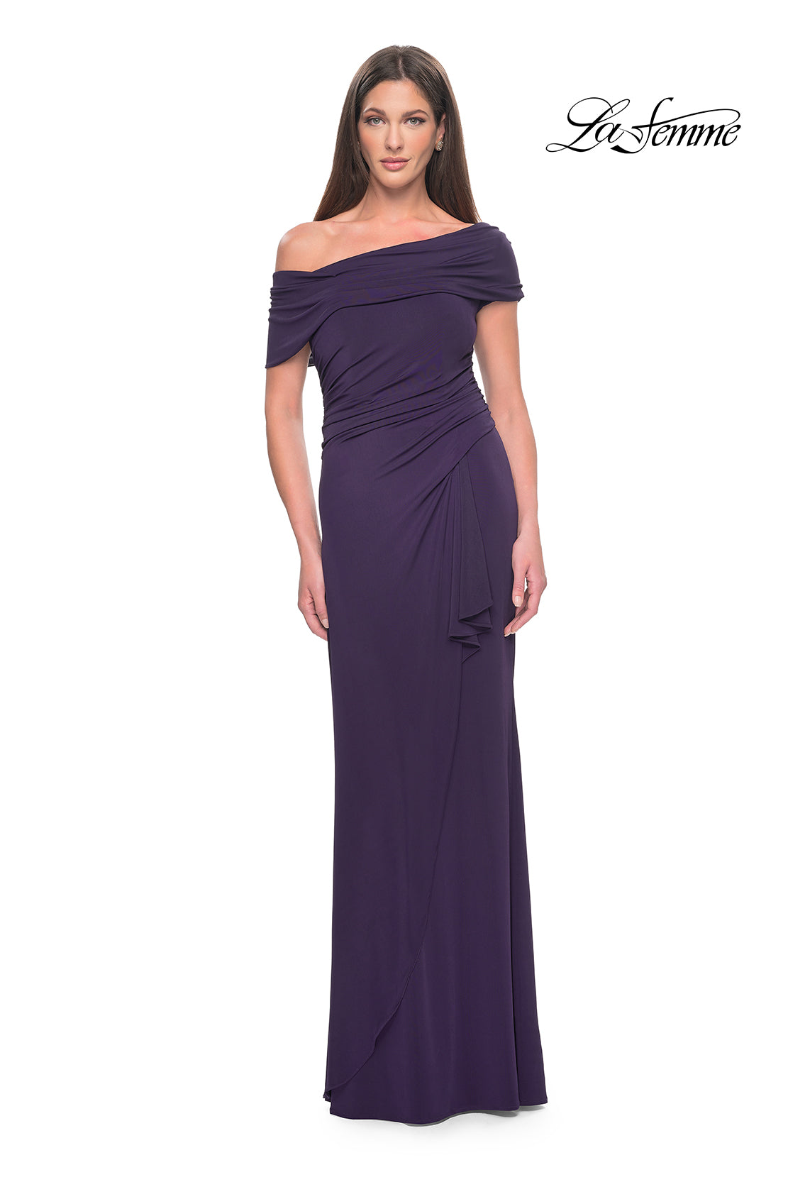 La Femme 31459 in Eggplant, front view