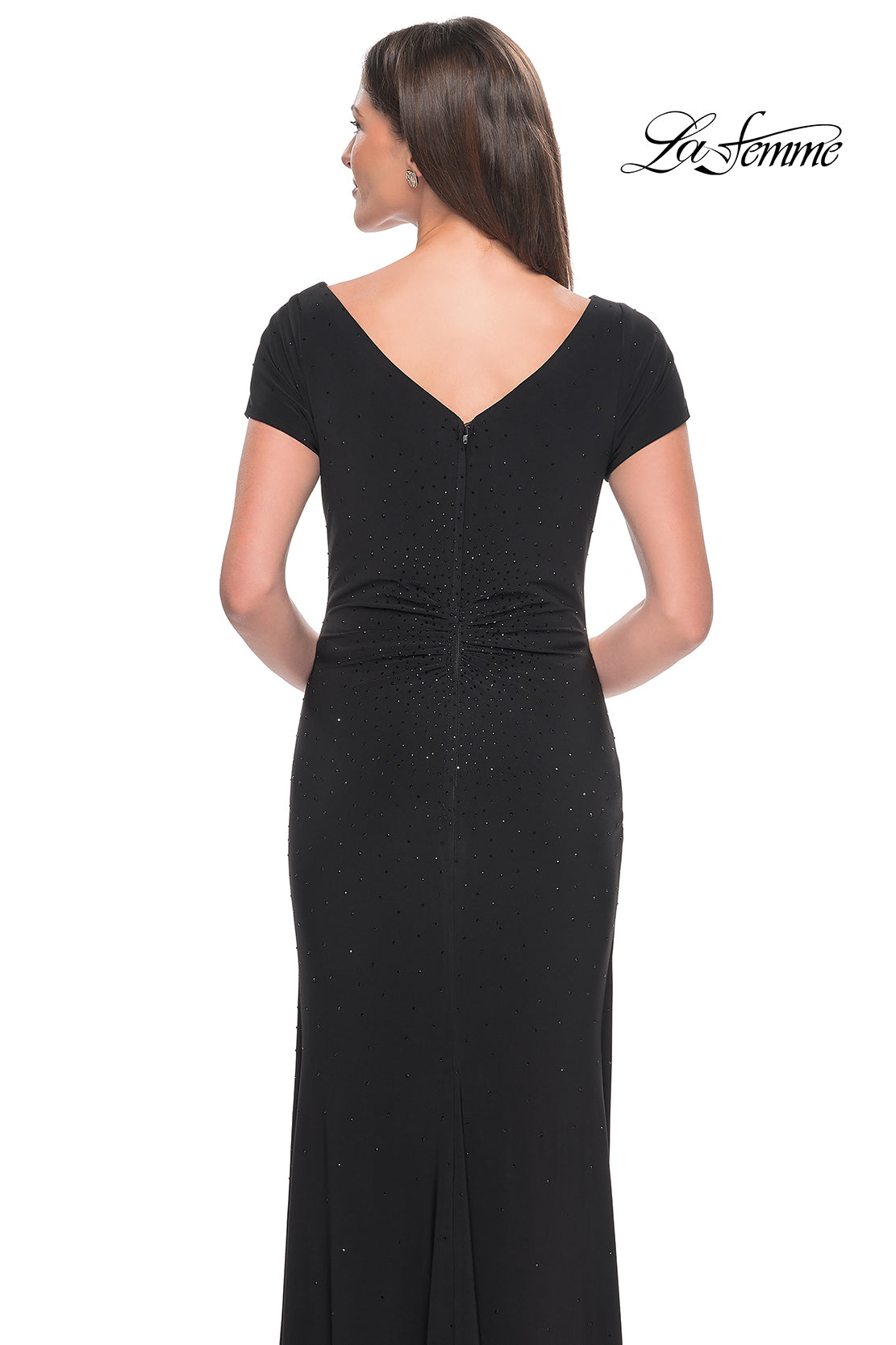 La Femme 31773 in Black, back view