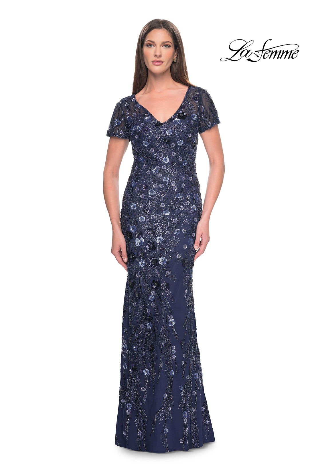 La Femme 31779 in Navy, front view