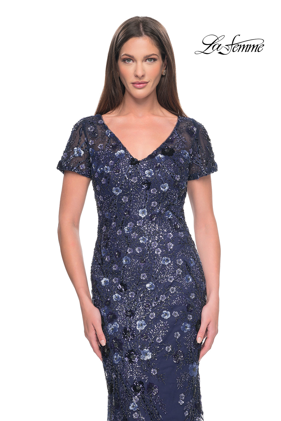 La Femme 31779 in Navy, front view