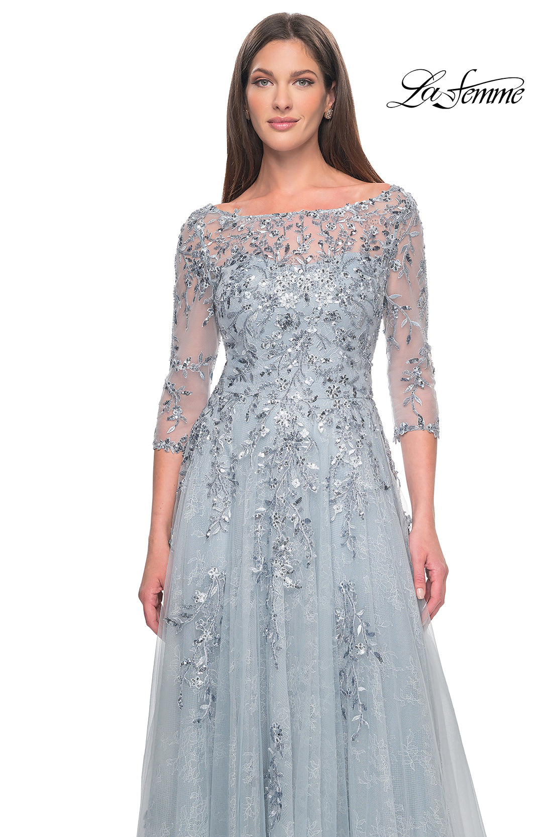 La Femme 31795 in DustyBlue, front view