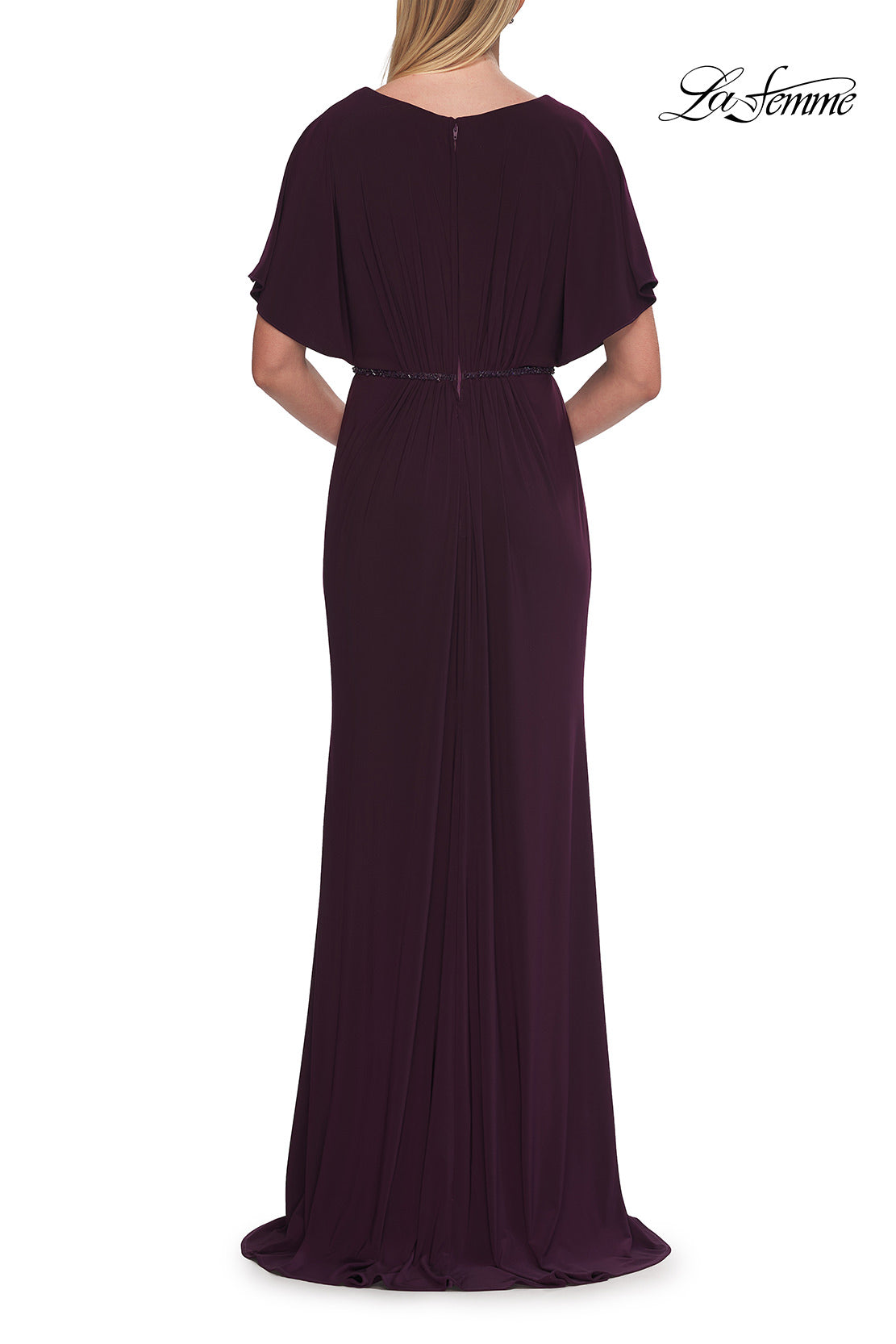 La Femme 33158 in Eggplant, back view