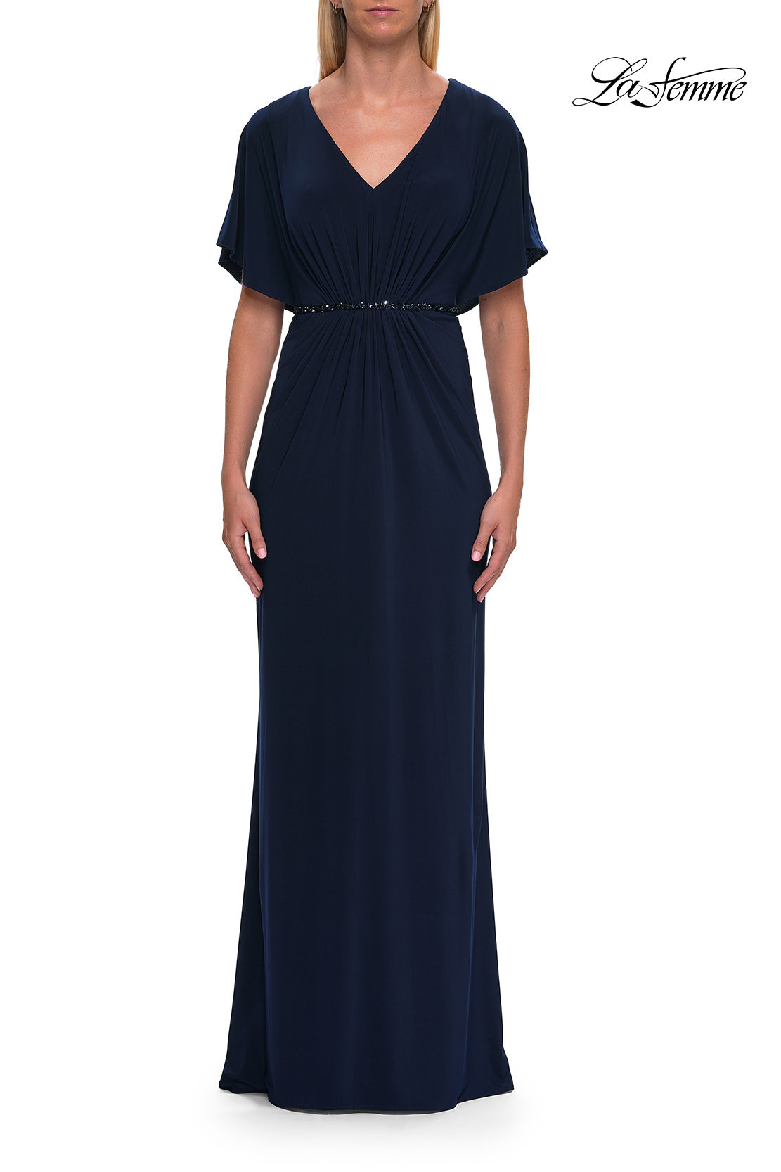 La Femme 33158 in Navy, front view