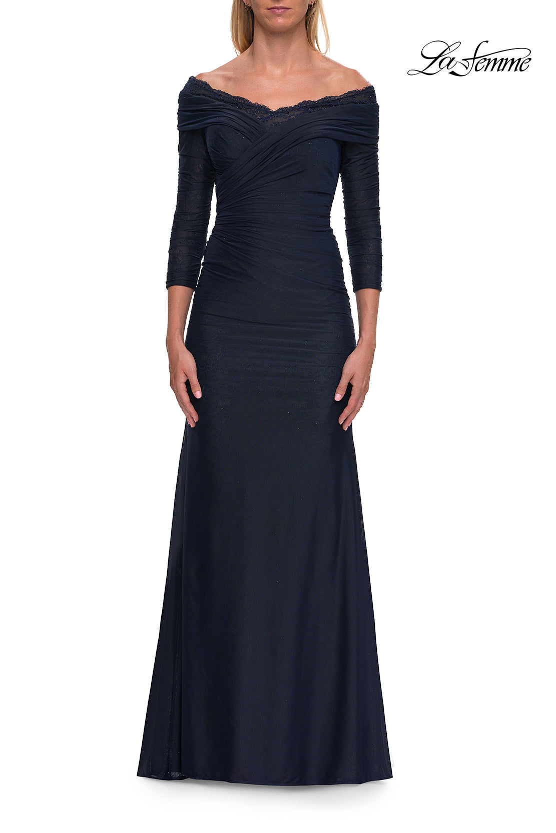 La Femme 33655 in Navy, front view