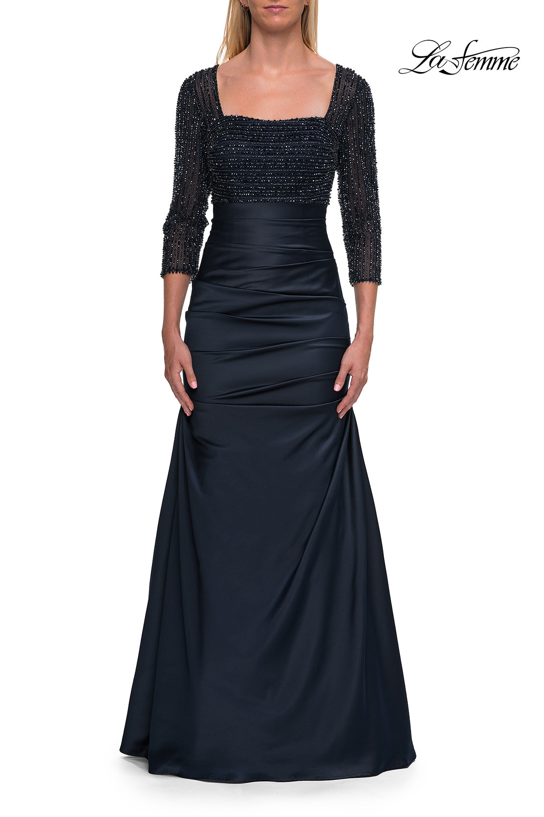 La Femme 33659 in Navy, front view