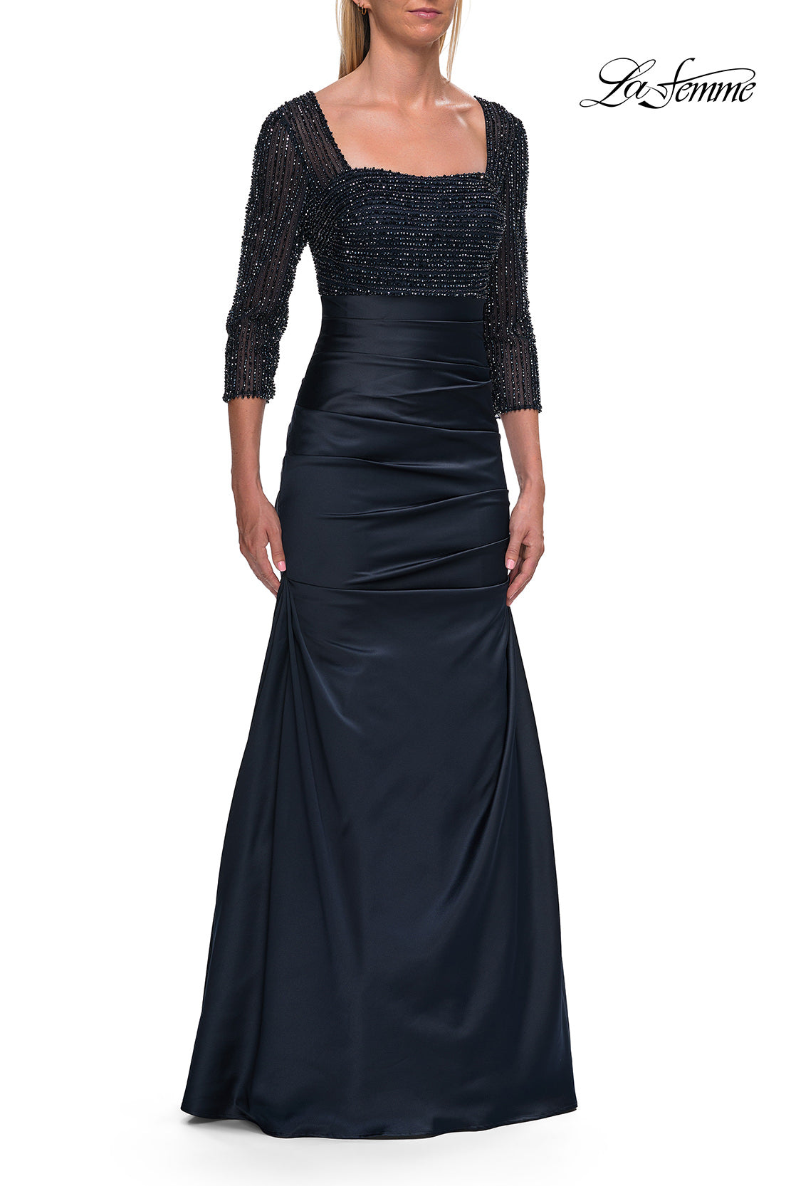 La Femme 33659 in Navy, front view