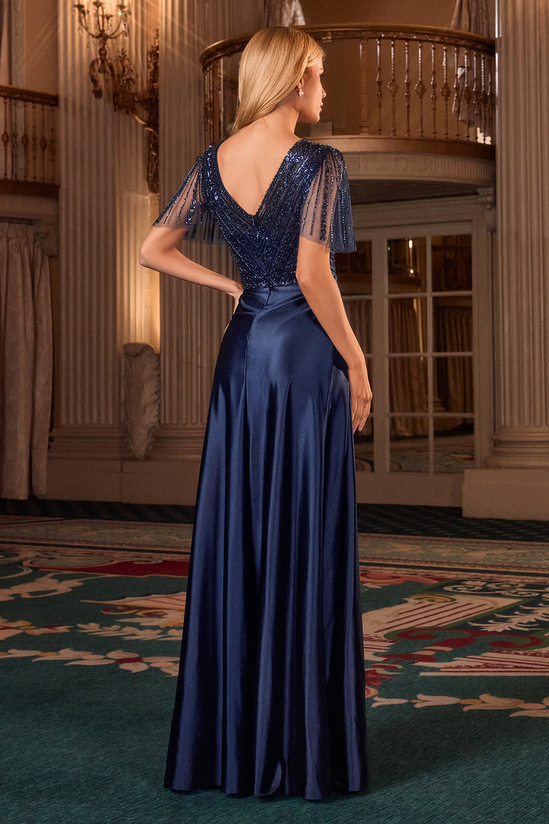 Ladivine by Cinderella Divine cc447-navy-back