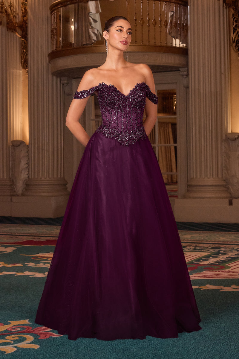 Ladivine by Cinderella Divine cc471-french-plum-front