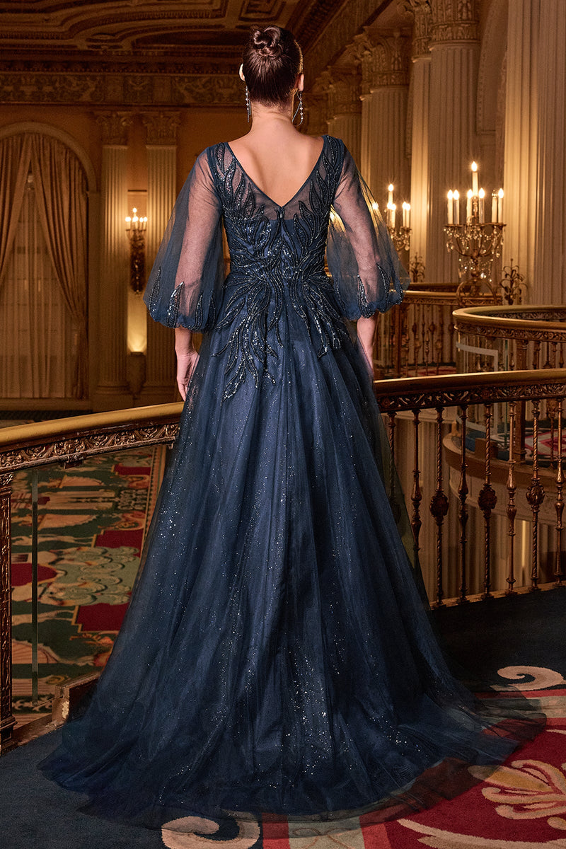 Ladivine by Cinderella Divine cd0101-navy-back
