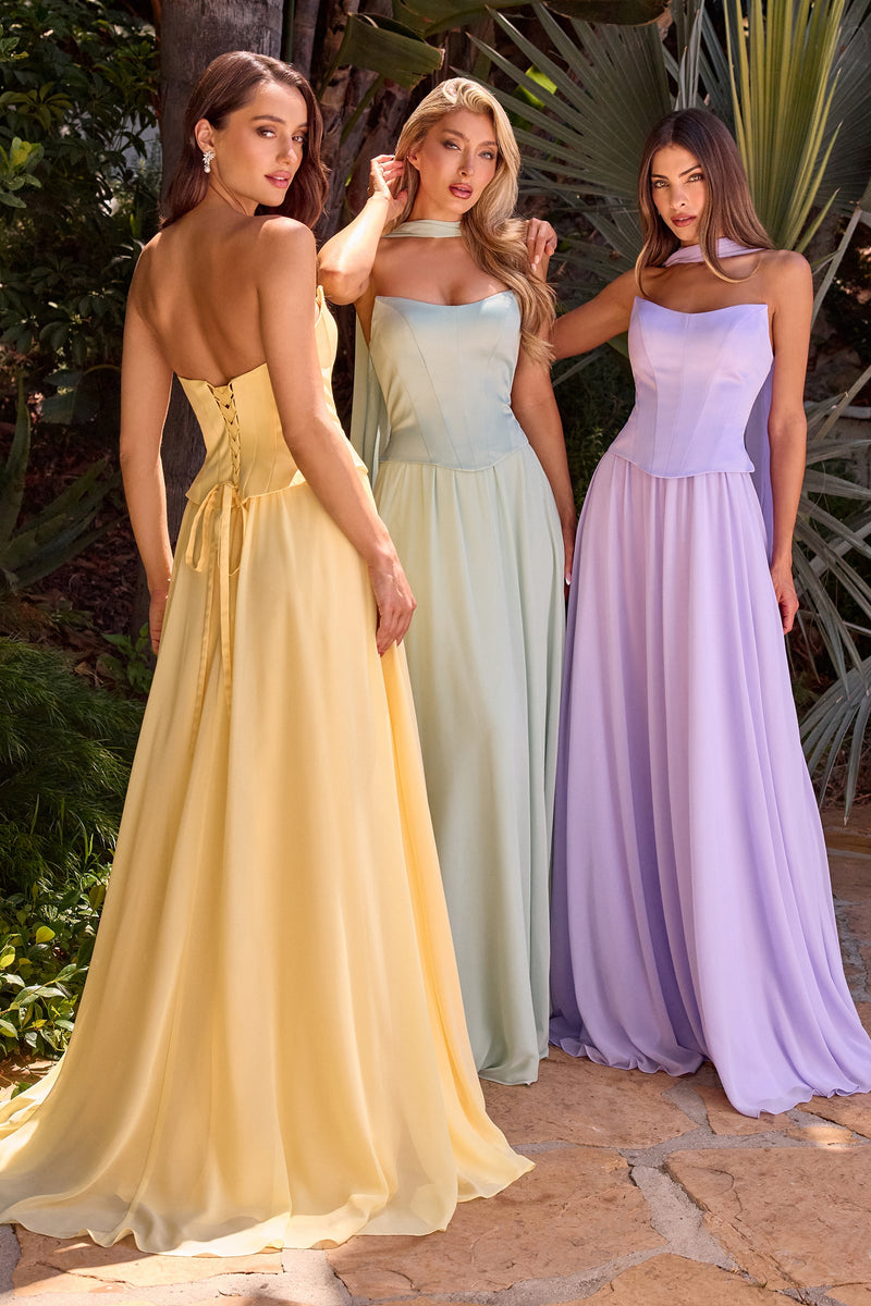 Ladivine by Cinderella Divine cd386-sage-lavender-lt-yellow-2