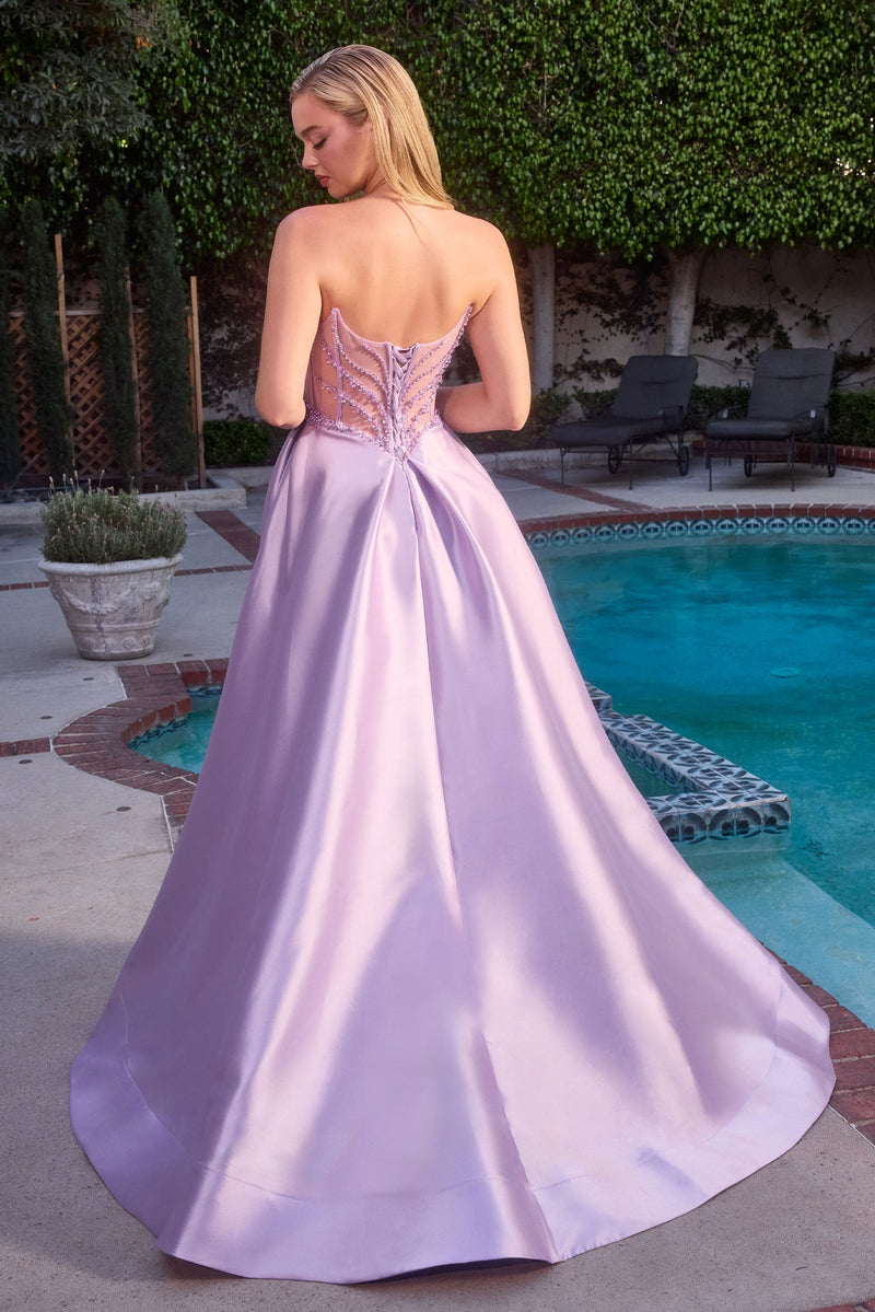 Ladivine by Cinderella Divine cd389-lavender-back
