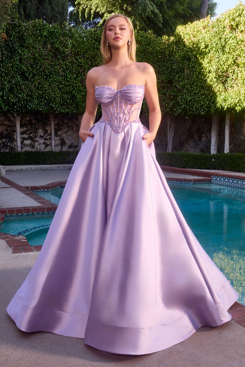 Ladivine by Cinderella Divine cd389-lavender-front