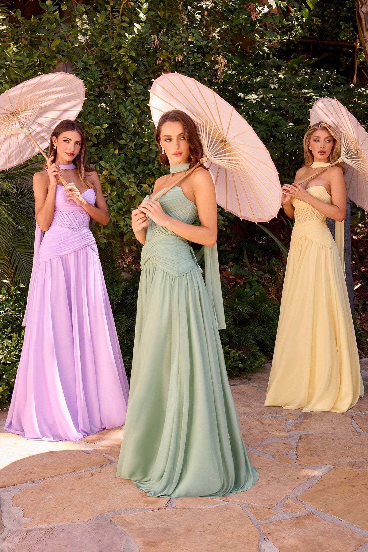 Ladivine by Cinderella Divine cd395-sage-lavender-lt-yellow-3