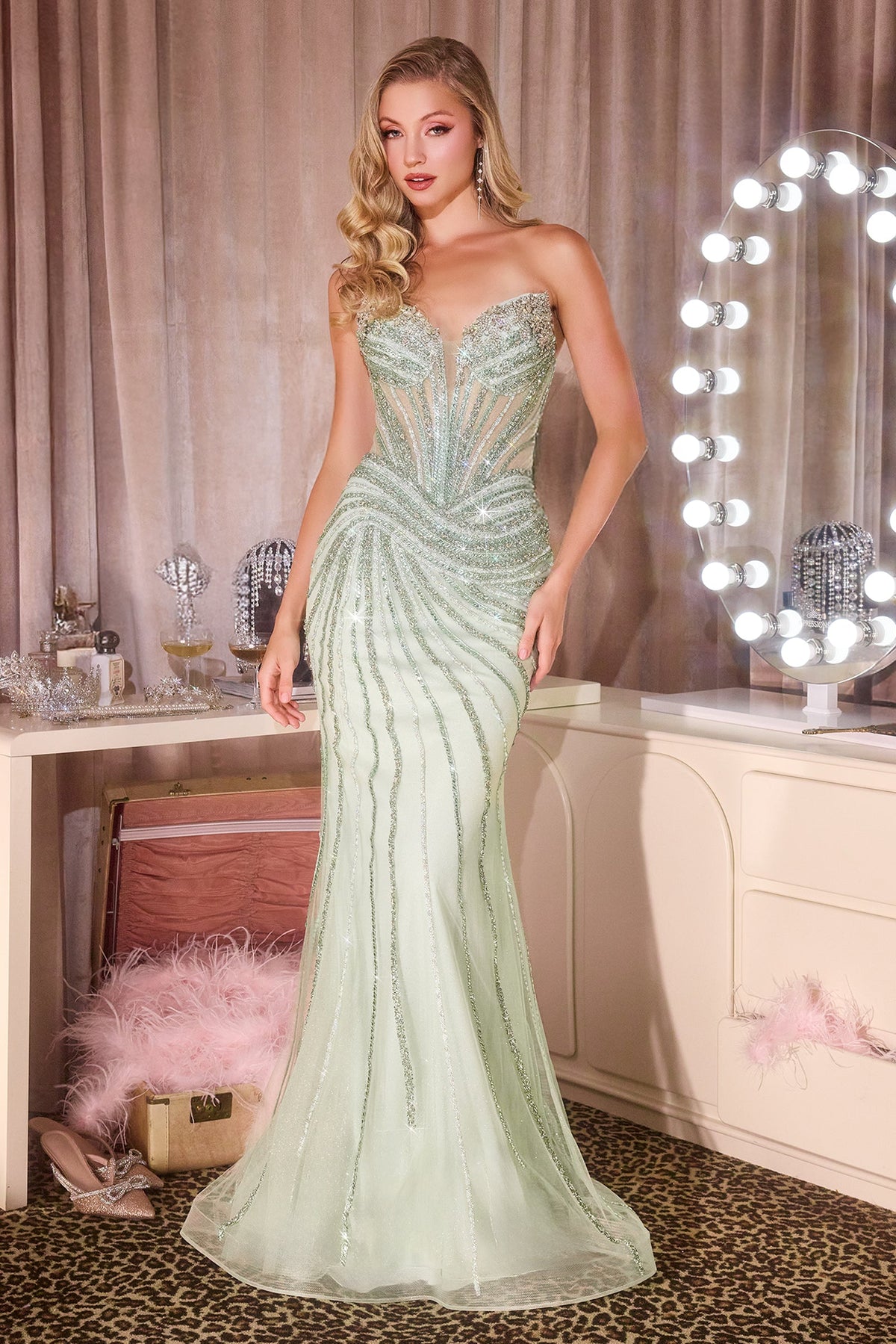 Ladivine by Cinderella Divine cd660-sage-front