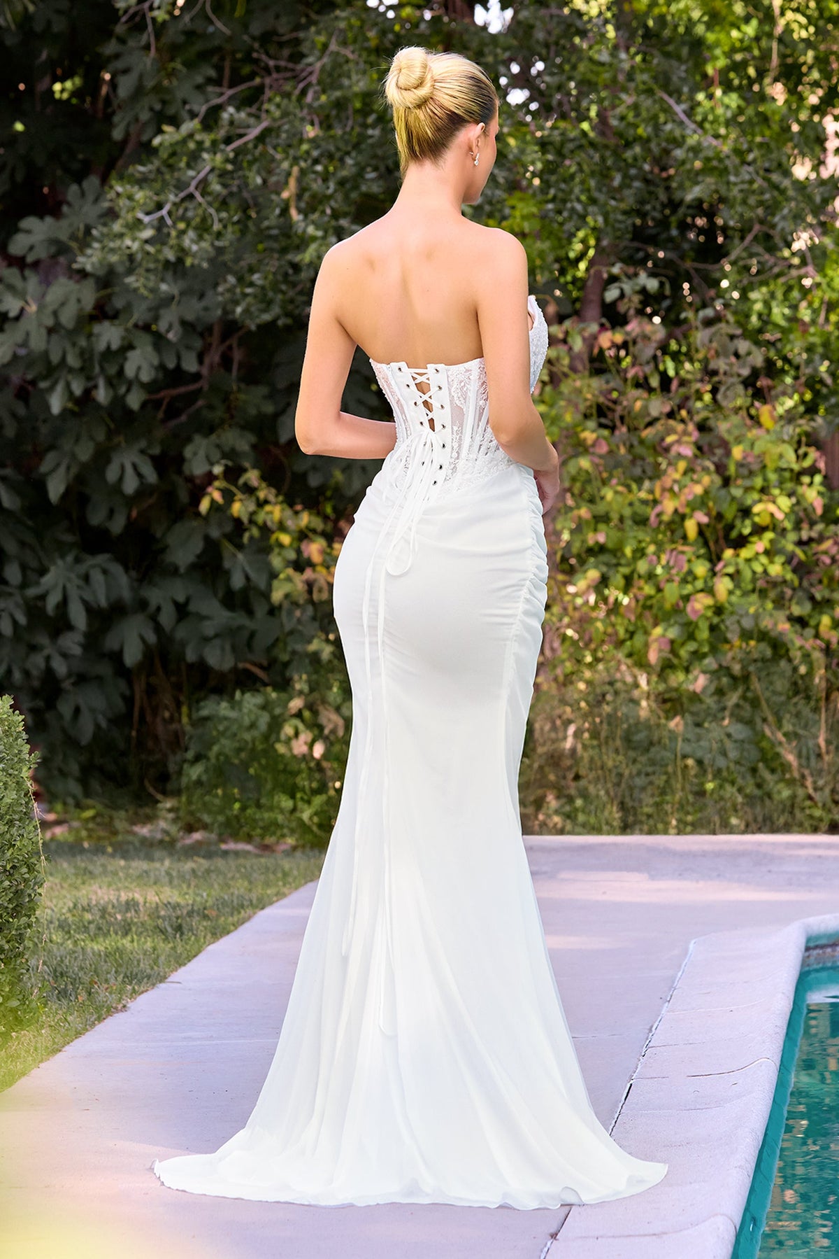 Ladivine by Cinderella Divine cd683w-off-white-back