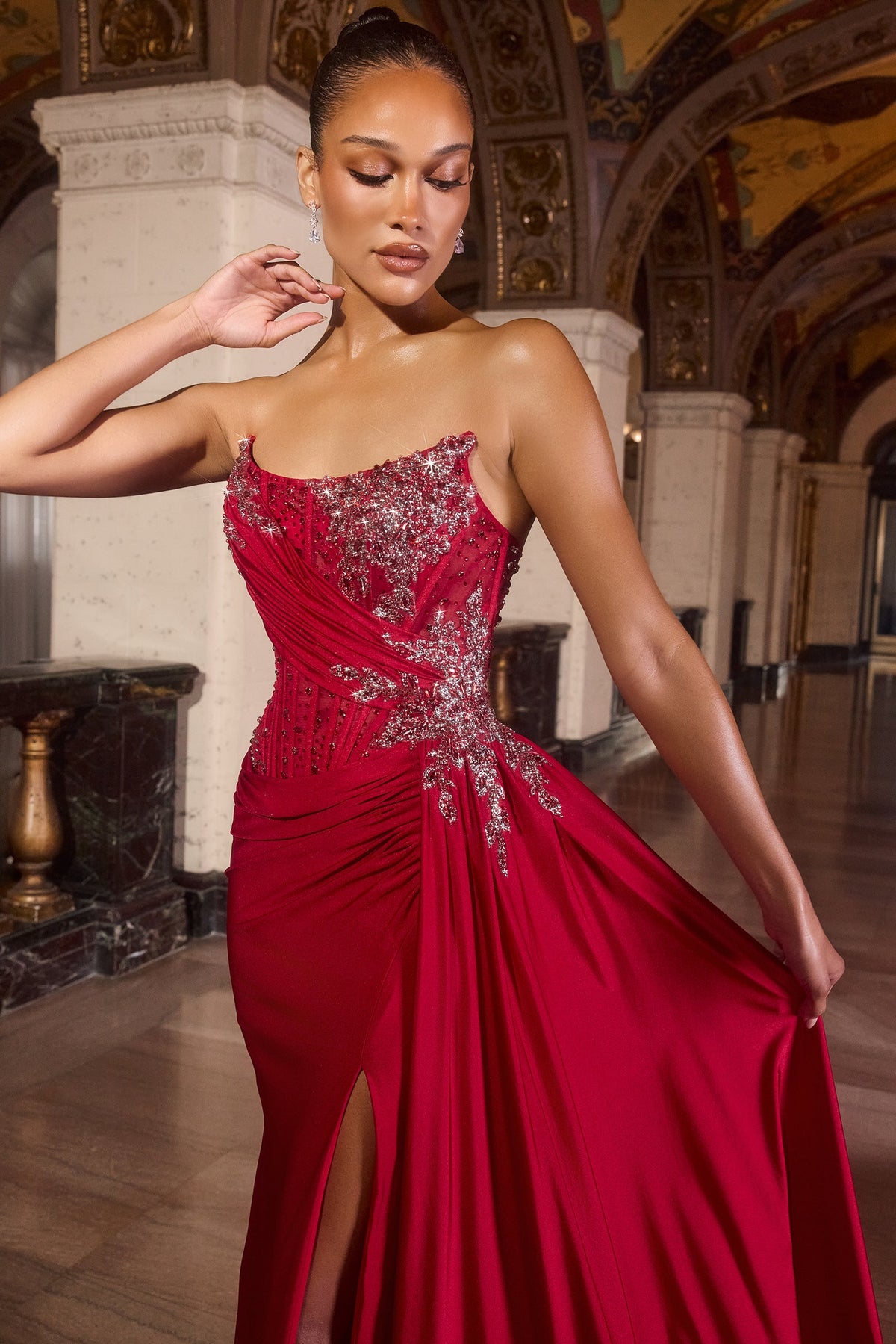 Ladivine by Cinderella Divine cd689-deep-red-3