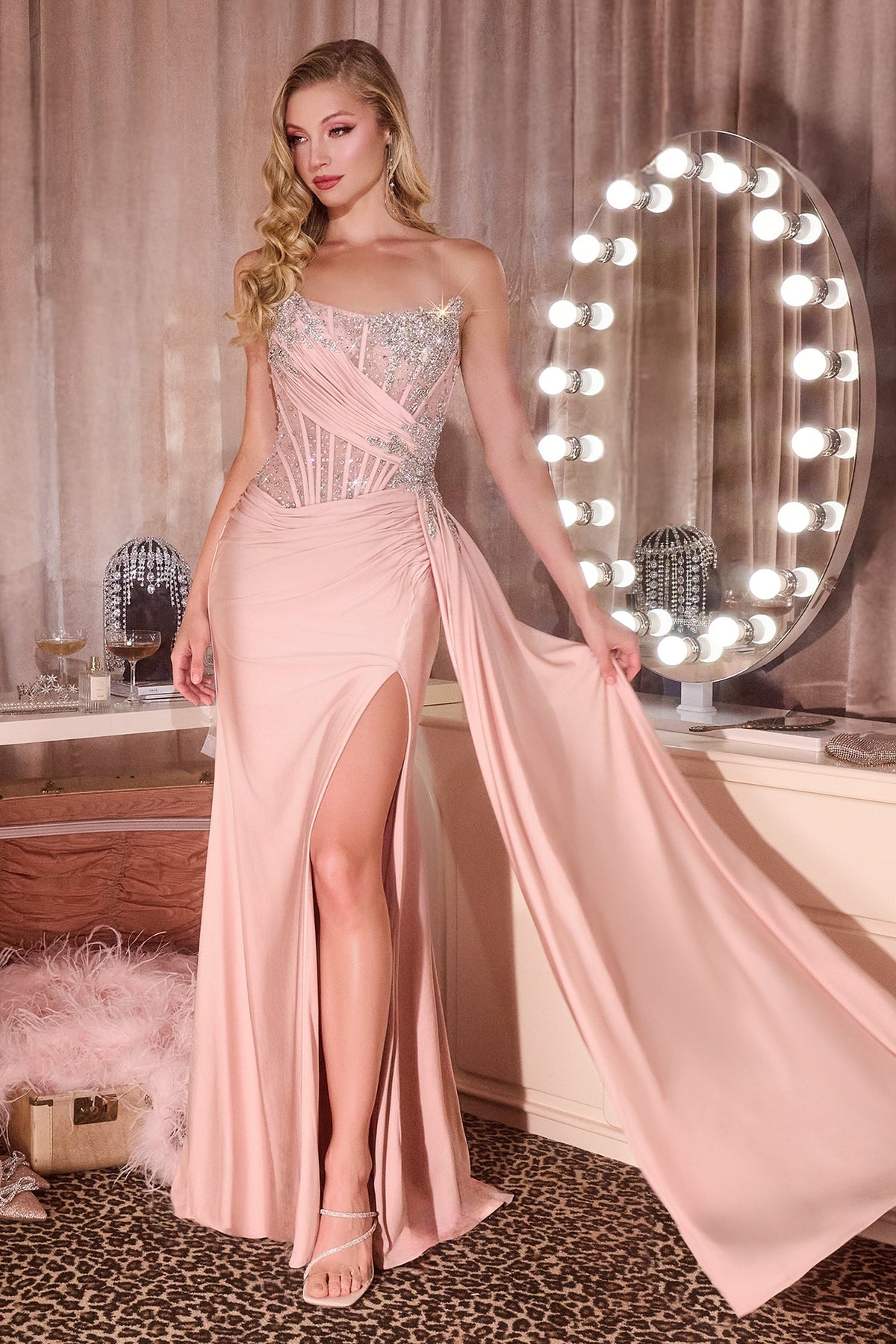 Ladivine by Cinderella Divine cd689-dusty-rose-2