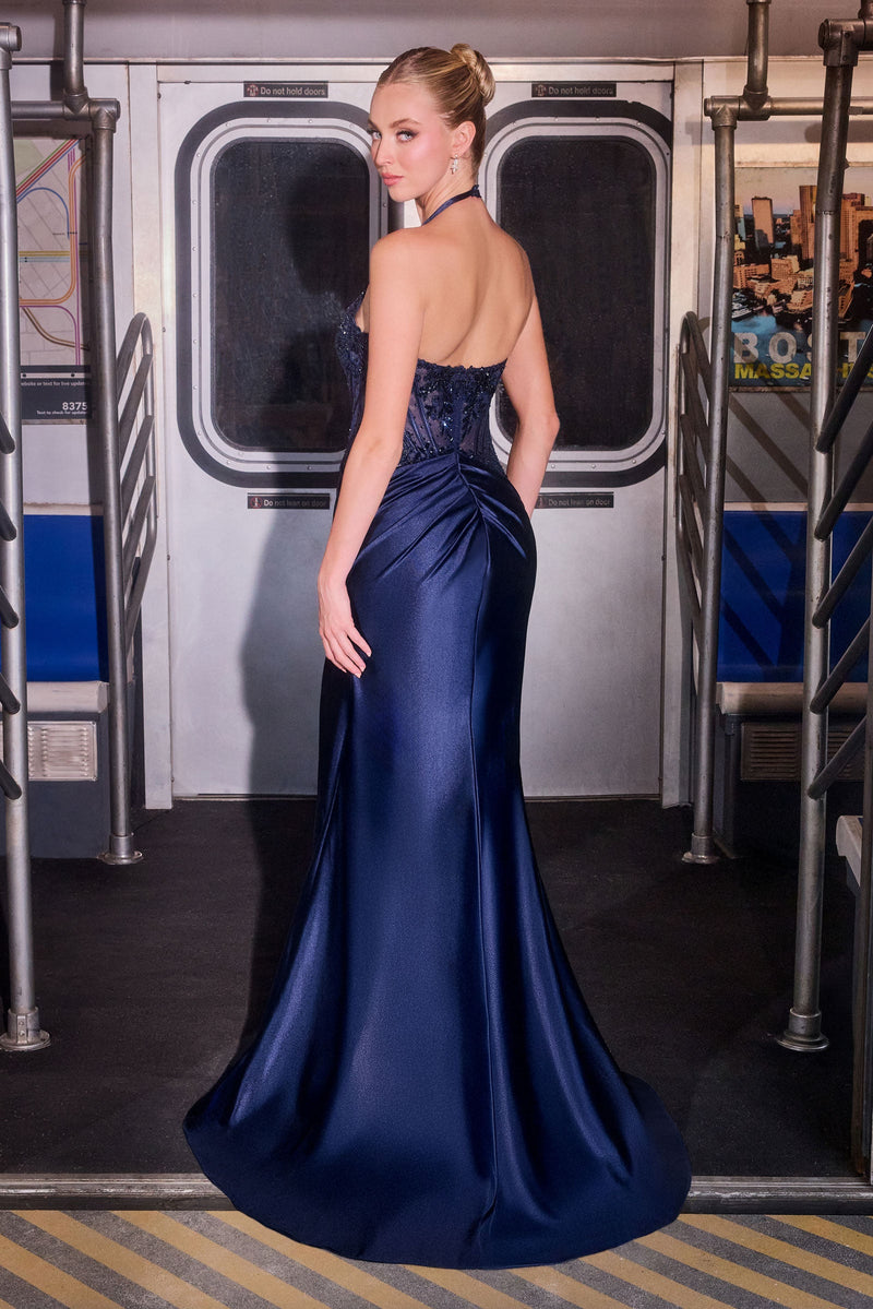 Ladivine by Cinderella Divine cd690-navy-back