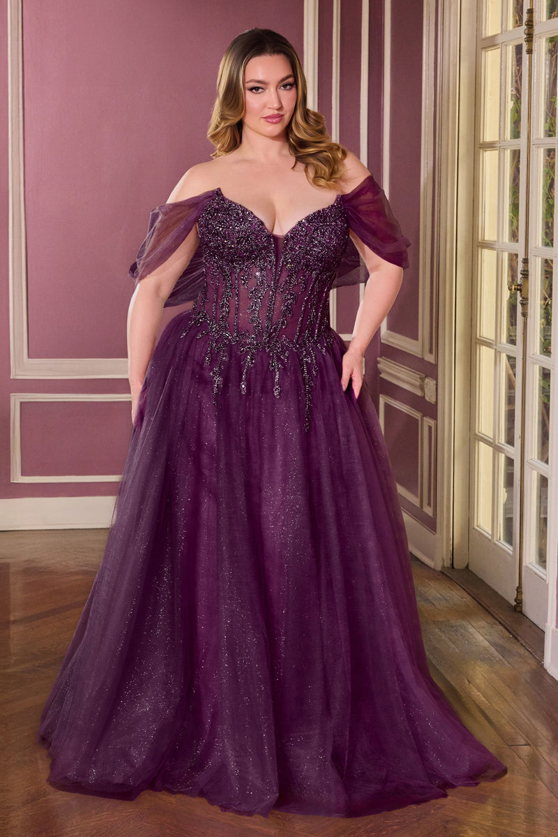 Ladivine by Cinderella Divine cd721c-eggplant-front