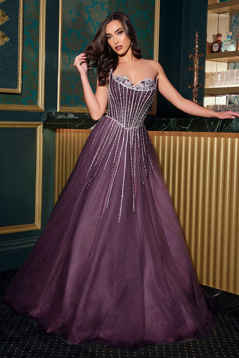 Ladivine by Cinderella Divine cds541-eggplant-front