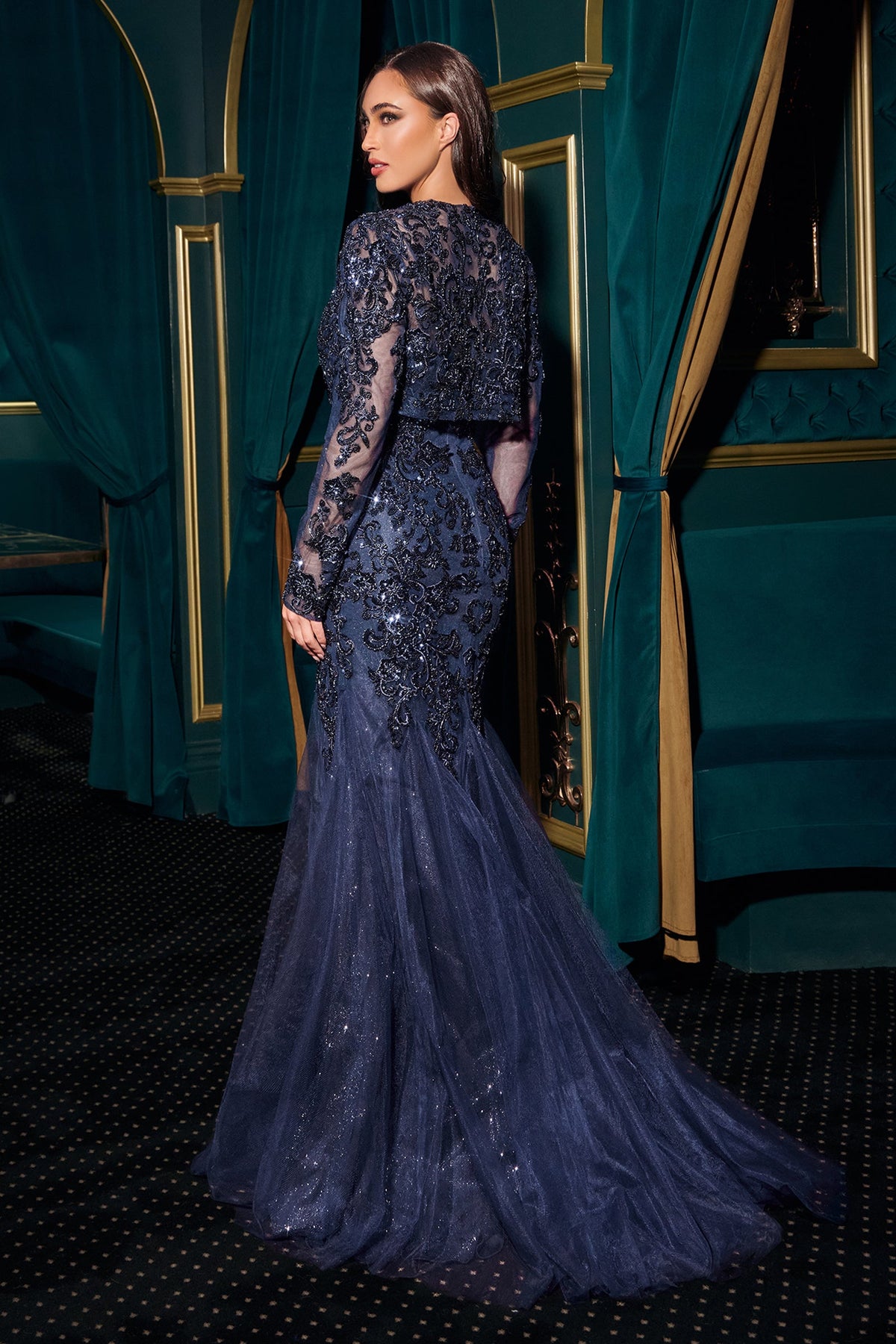 Ladivine by Cinderella Divine cds545-navy-back